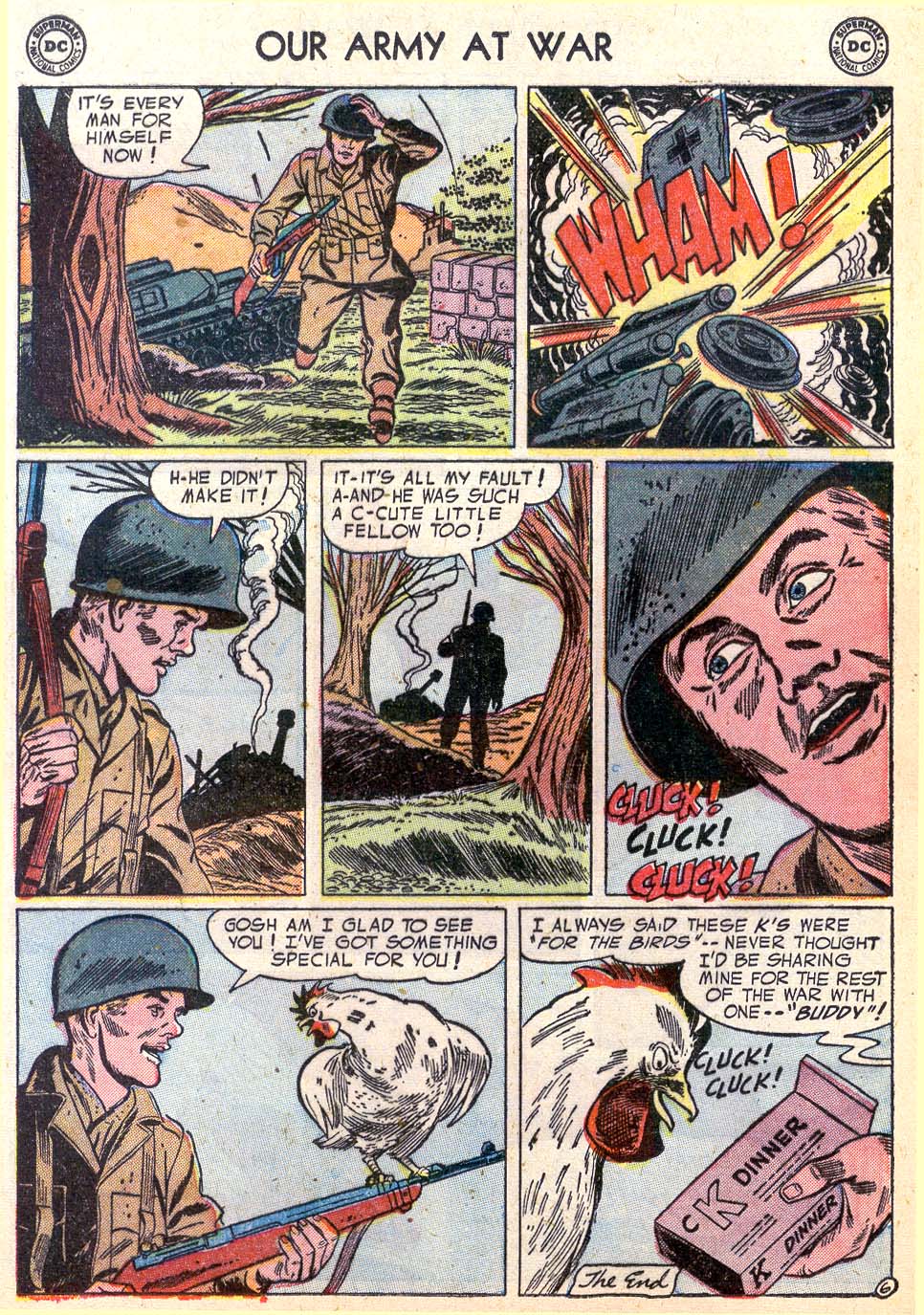 Read online Our Army at War (1952) comic -  Issue #32 - 24