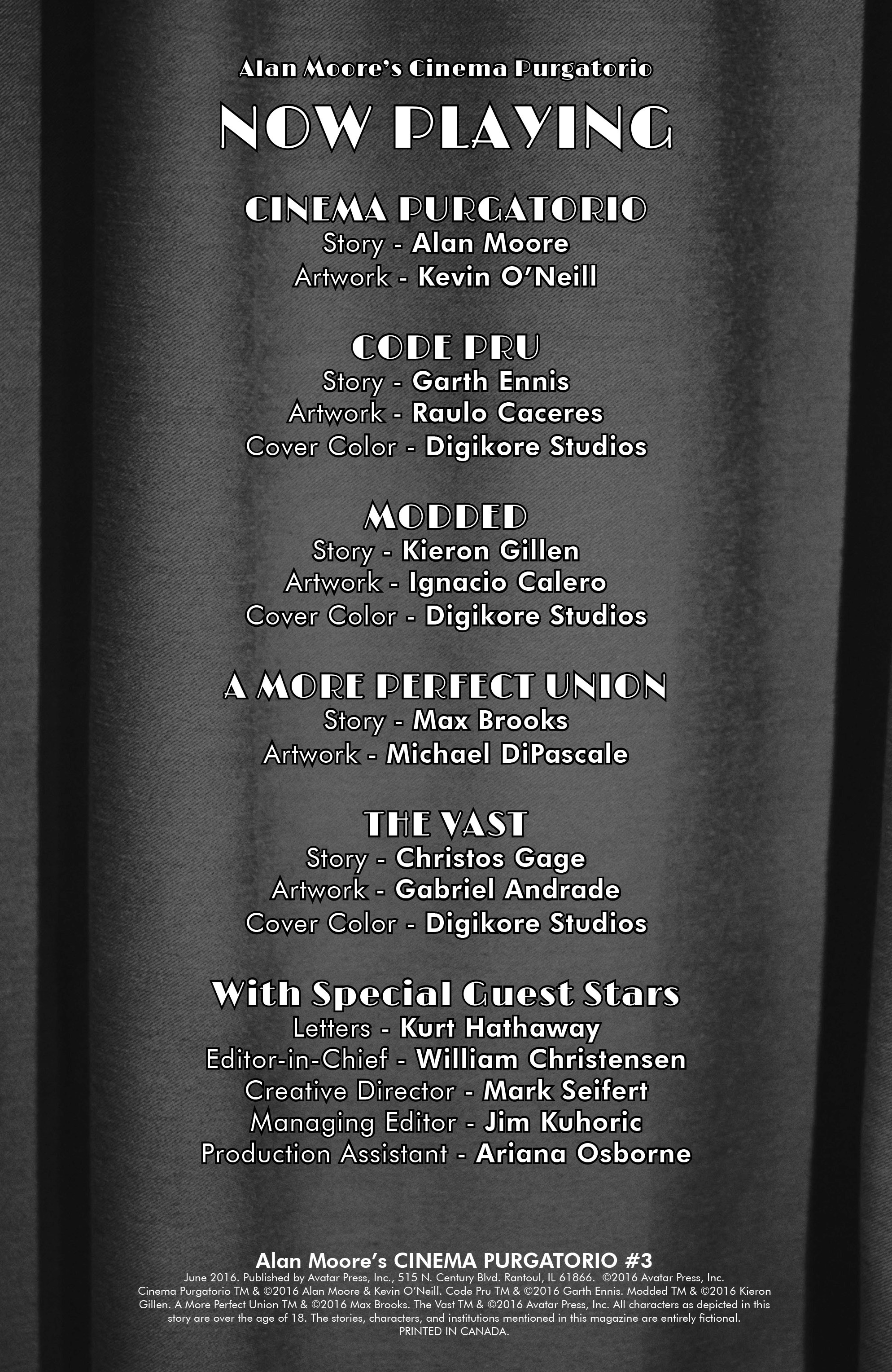 Read online Alan Moore's Cinema Purgatorio comic -  Issue #3 - 3