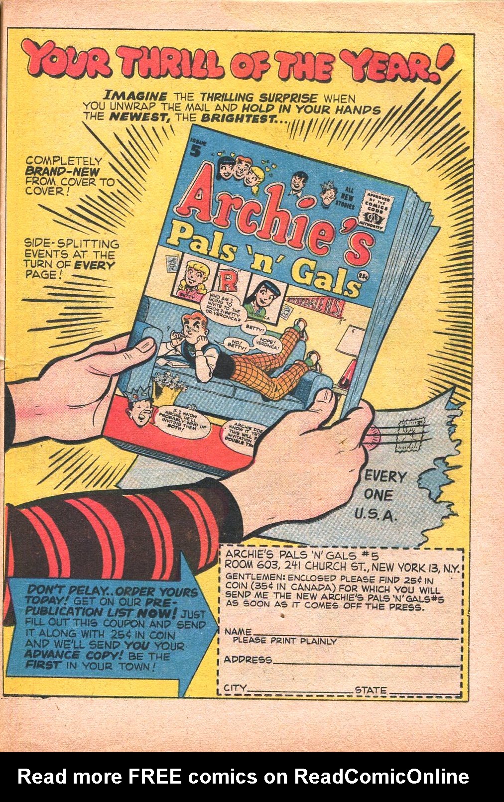 Read online Archie's Joke Book Magazine comic -  Issue #25 - 25