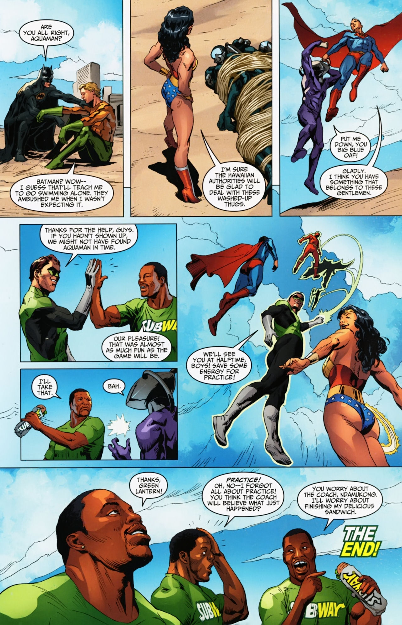 Read online Subway Presents: Justice League comic -  Issue #1 - 7