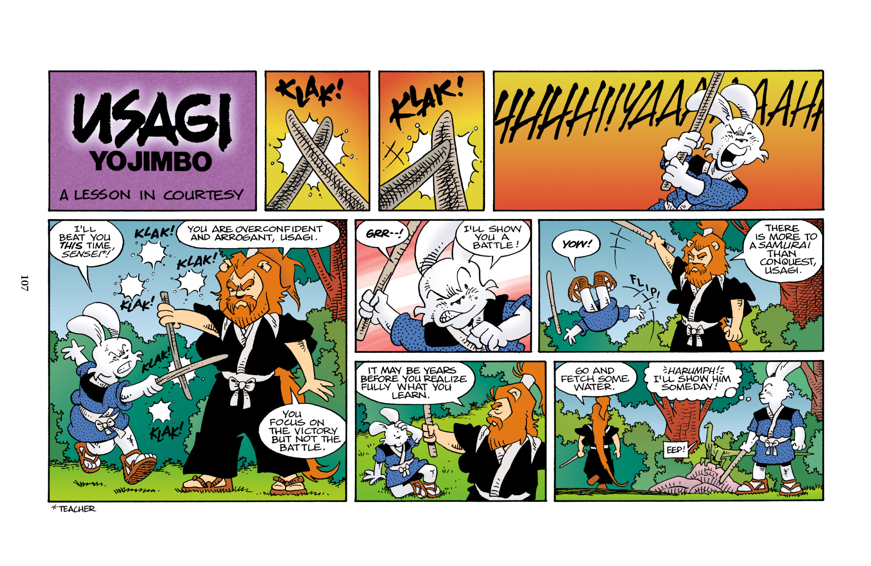 Read online The Usagi Yojimbo Saga comic -  Issue # TPB 4 - 106