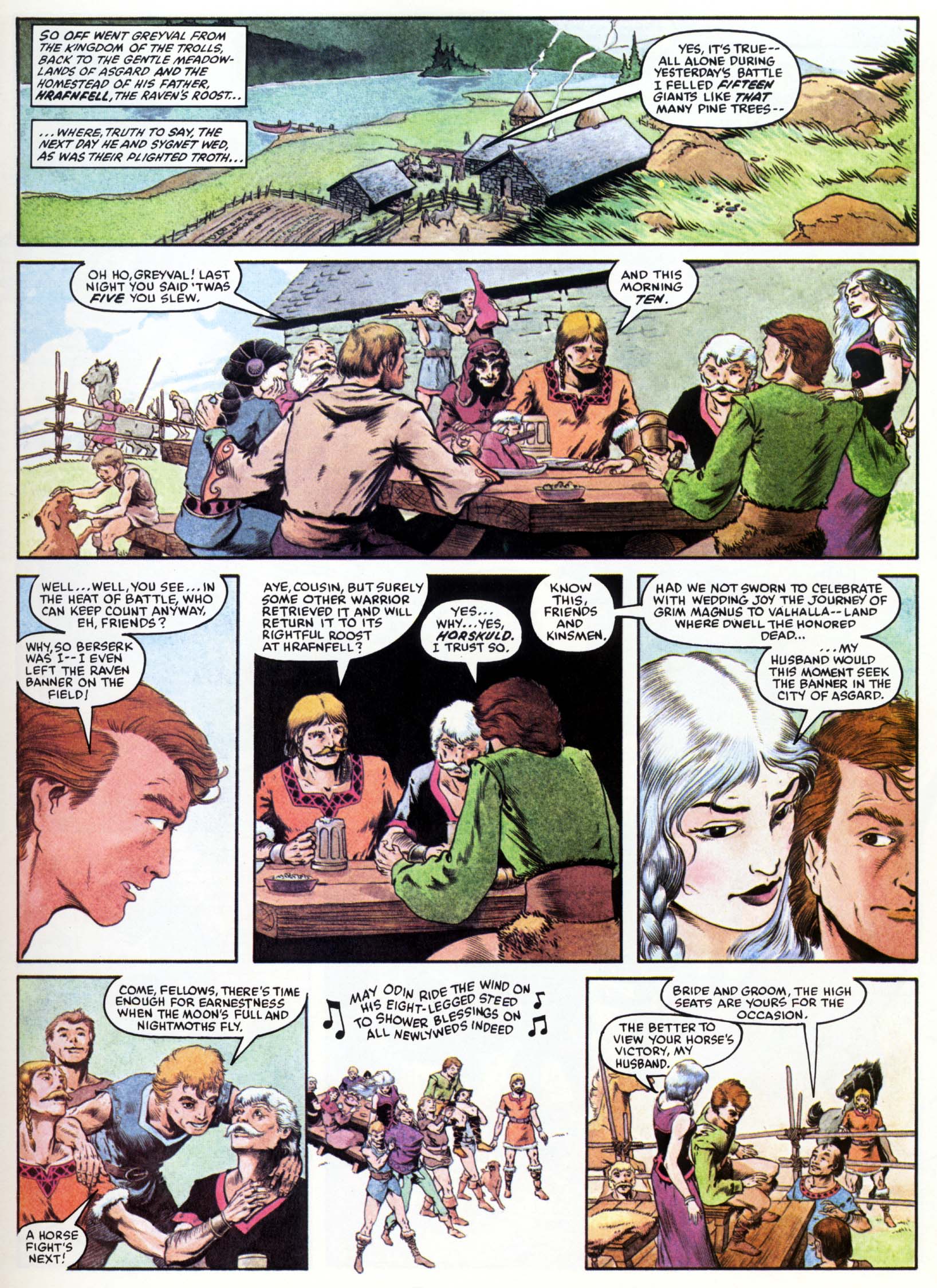 Read online Marvel Graphic Novel comic -  Issue #15 - The Raven Banner - 12