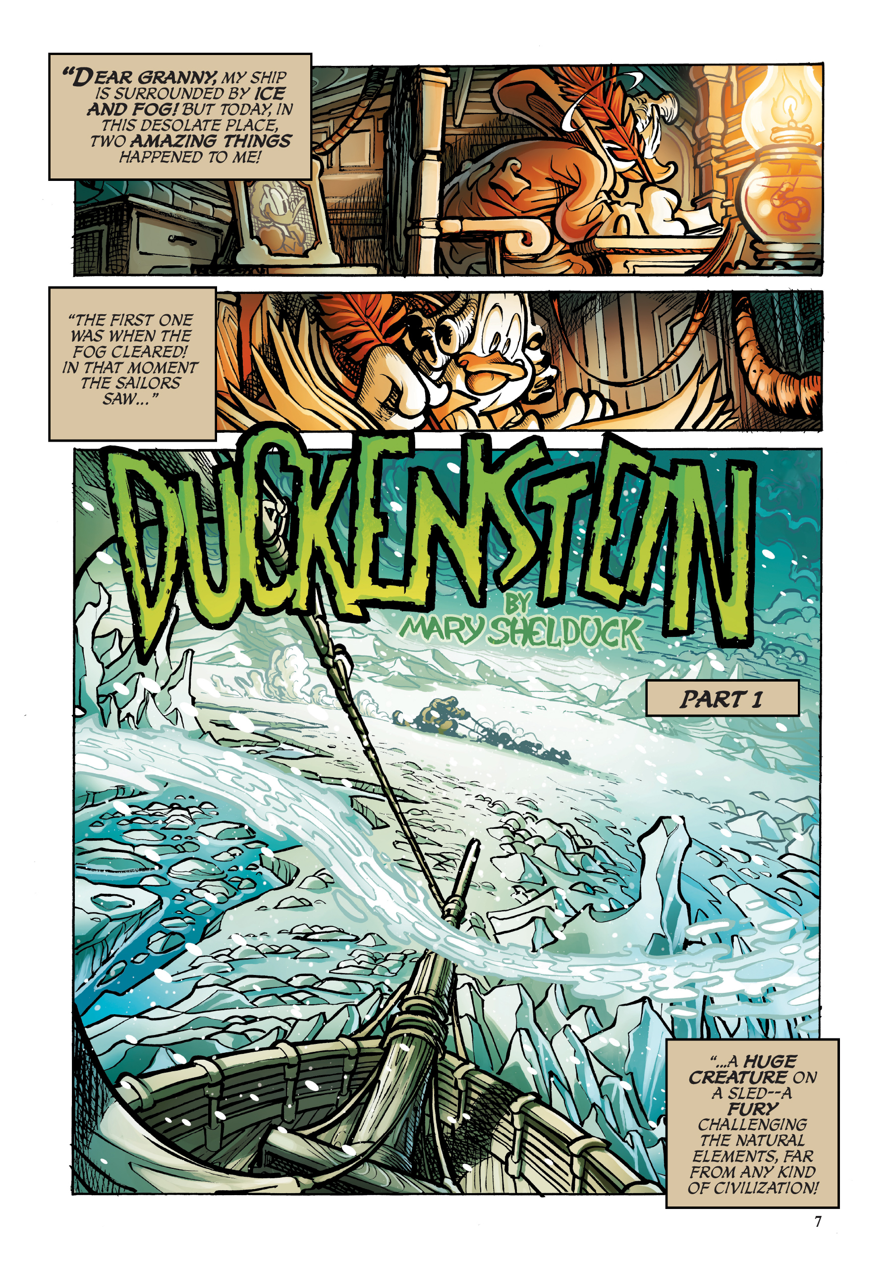 Read online Disney Frankenstein, Starring Donald Duck comic -  Issue # TPB - 7