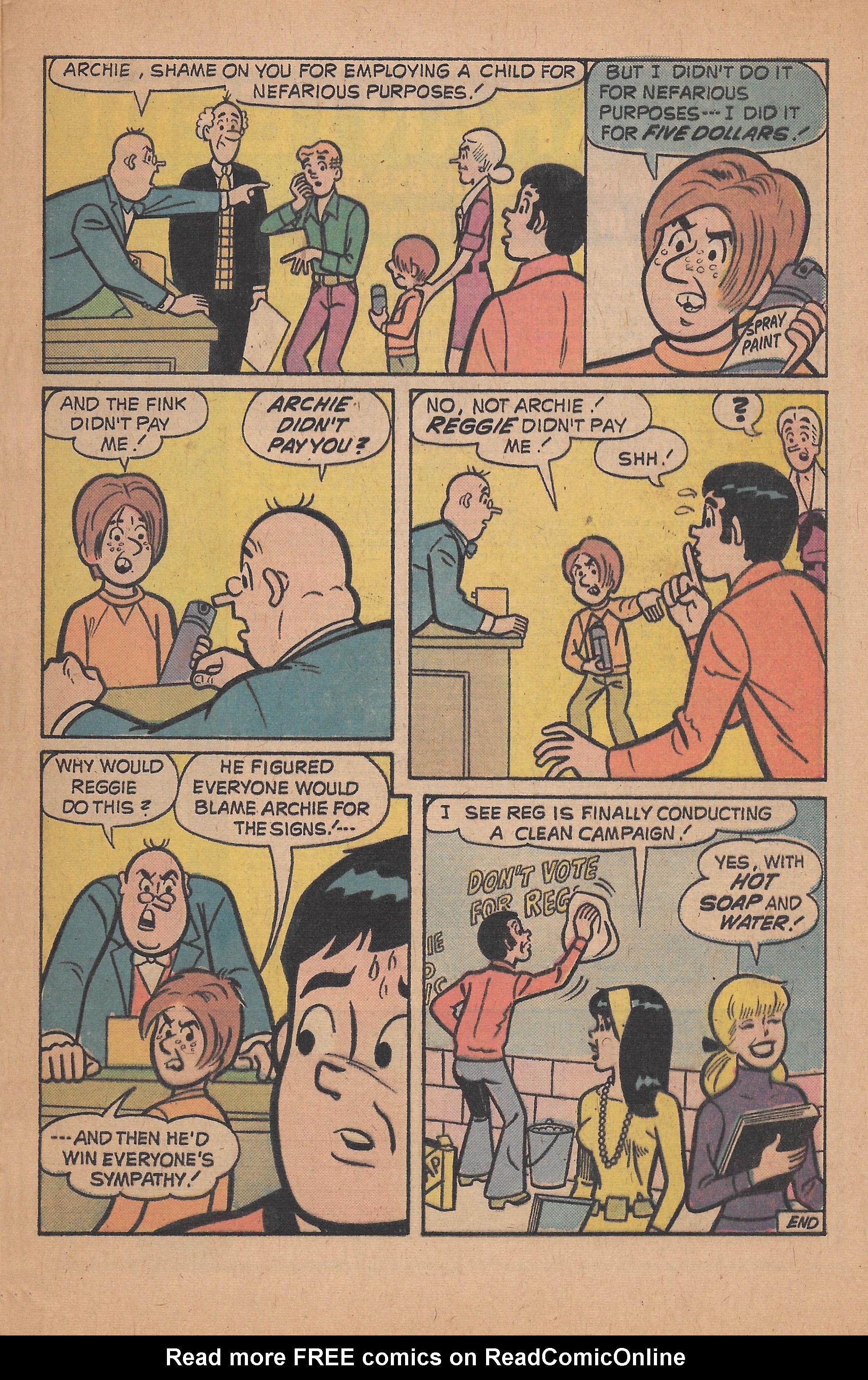 Read online Reggie and Me (1966) comic -  Issue #77 - 33