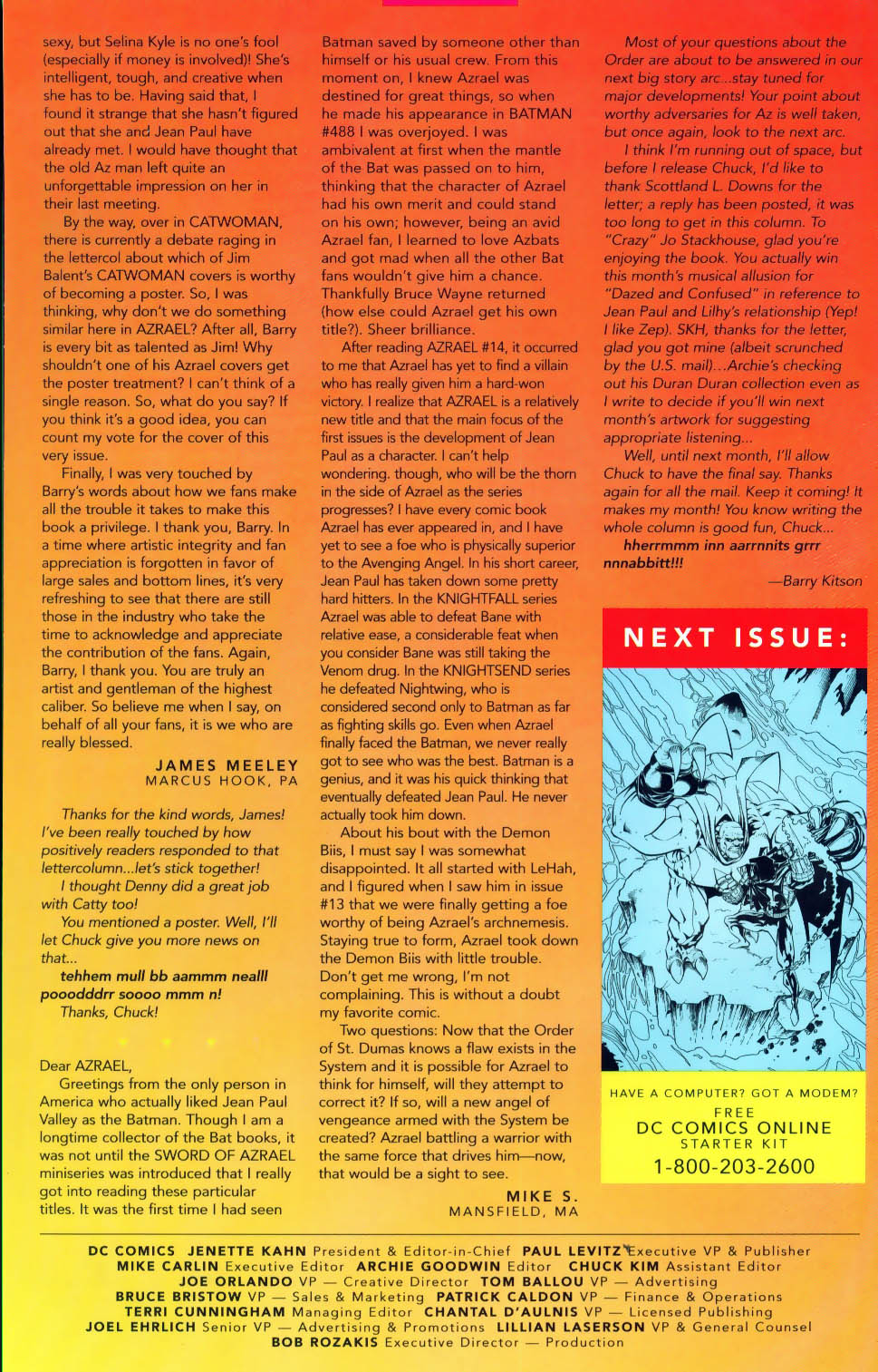 Read online Azrael (1995) comic -  Issue #19 - 25