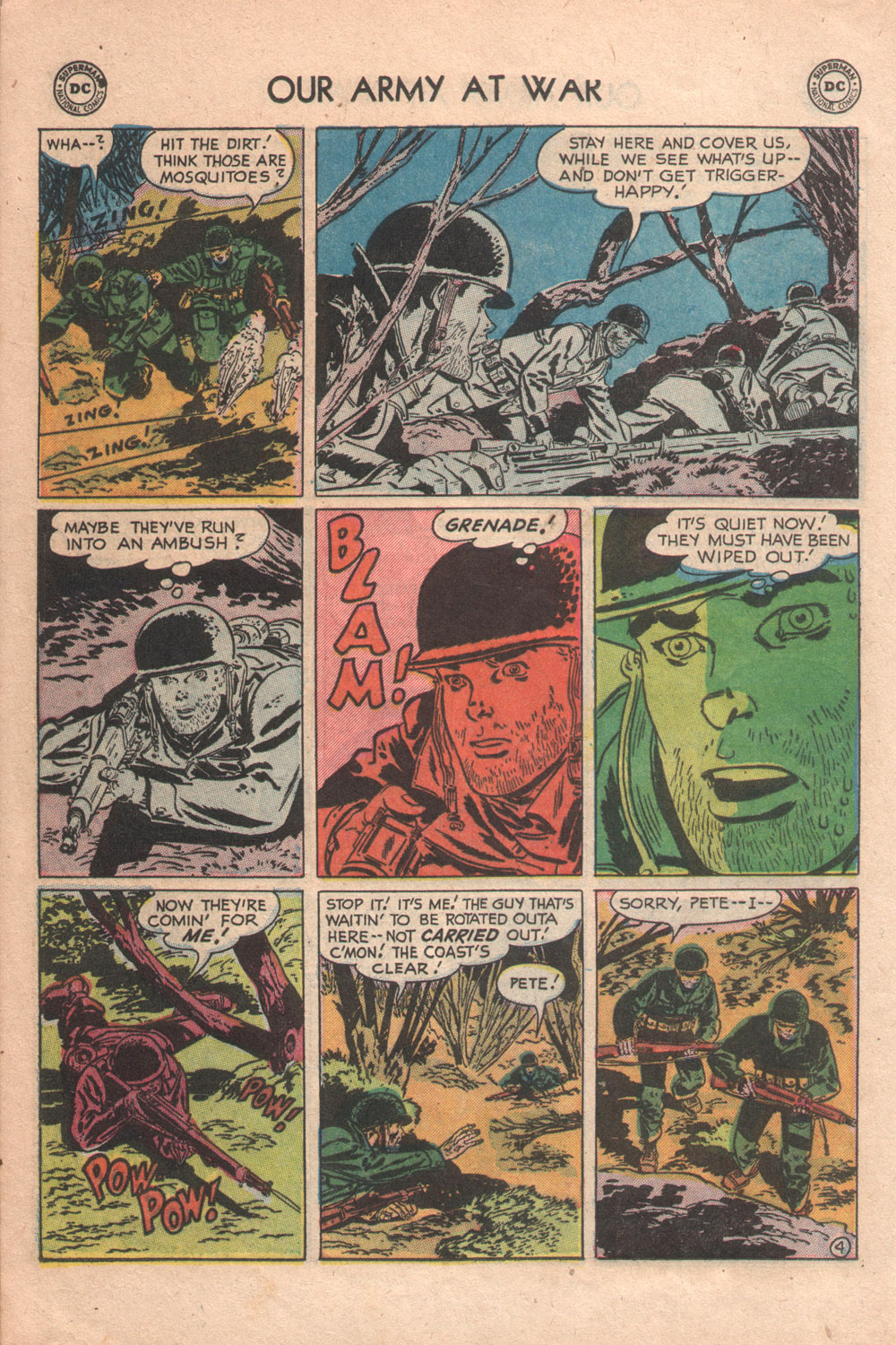 Read online Our Army at War (1952) comic -  Issue #4 - 16