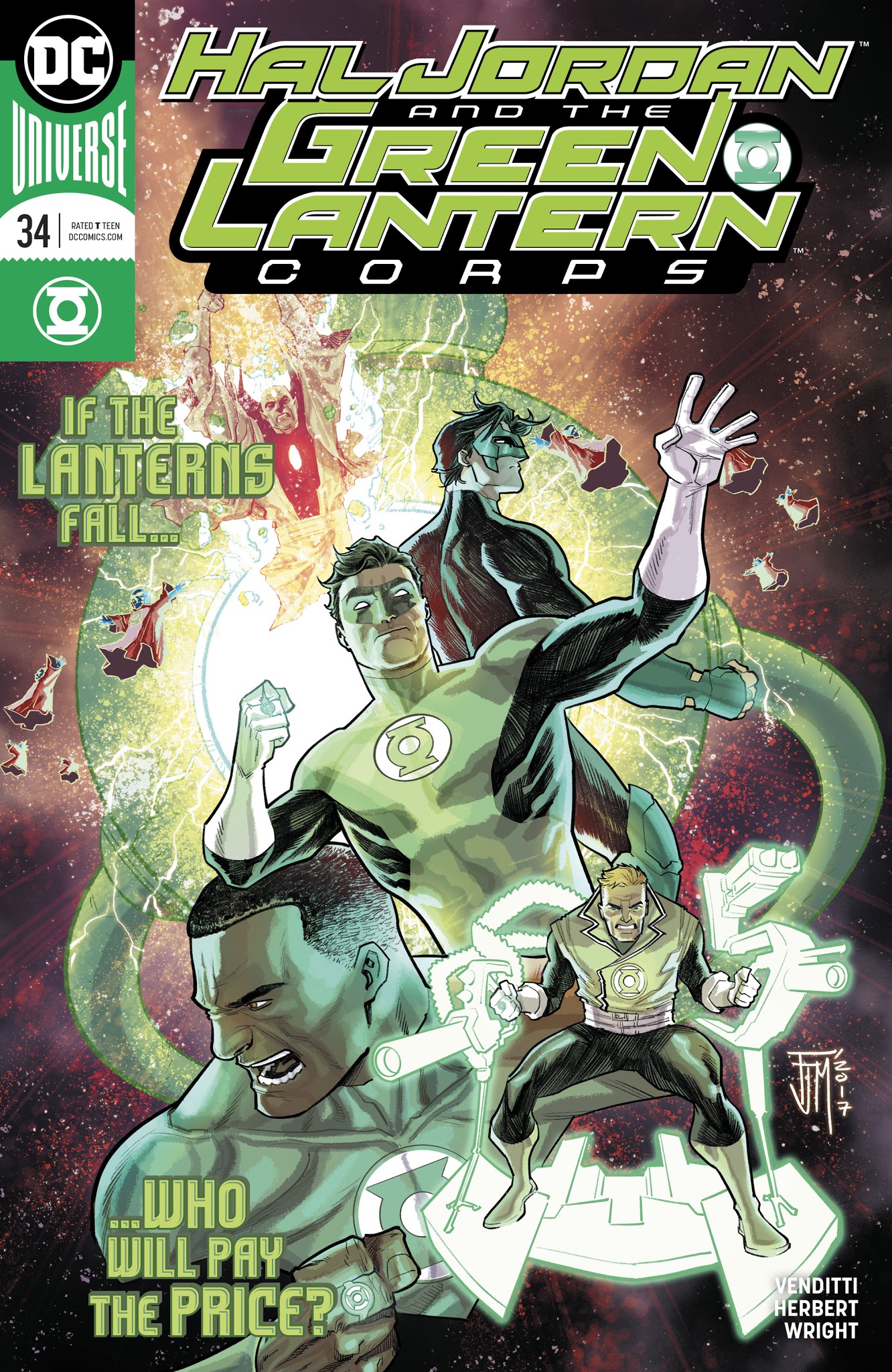 Read online Hal Jordan And The Green Lantern Corps comic -  Issue #34 - 1
