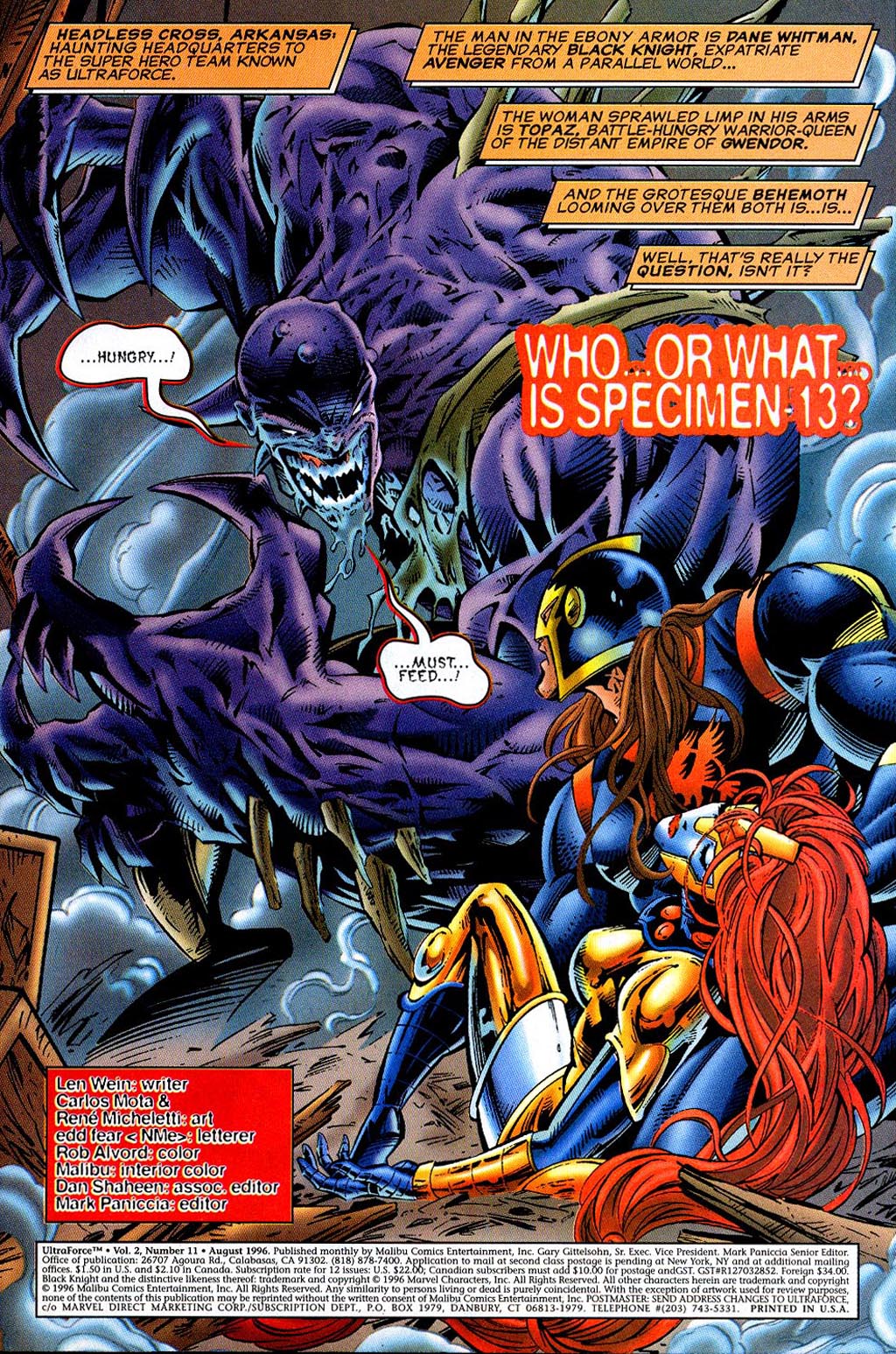 Read online UltraForce (1995) comic -  Issue #11 - 2