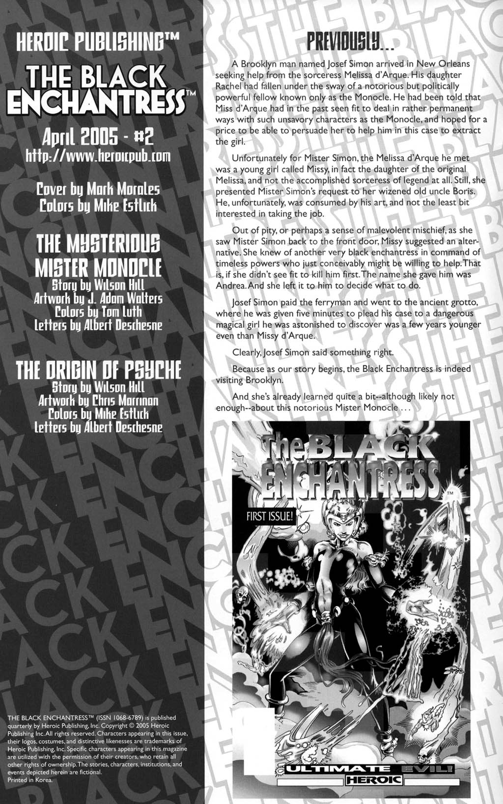 Read online The Black Enchantress comic -  Issue #2 - 2