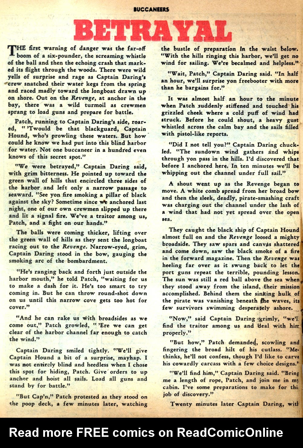 Read online Buccaneers comic -  Issue #25 - 34