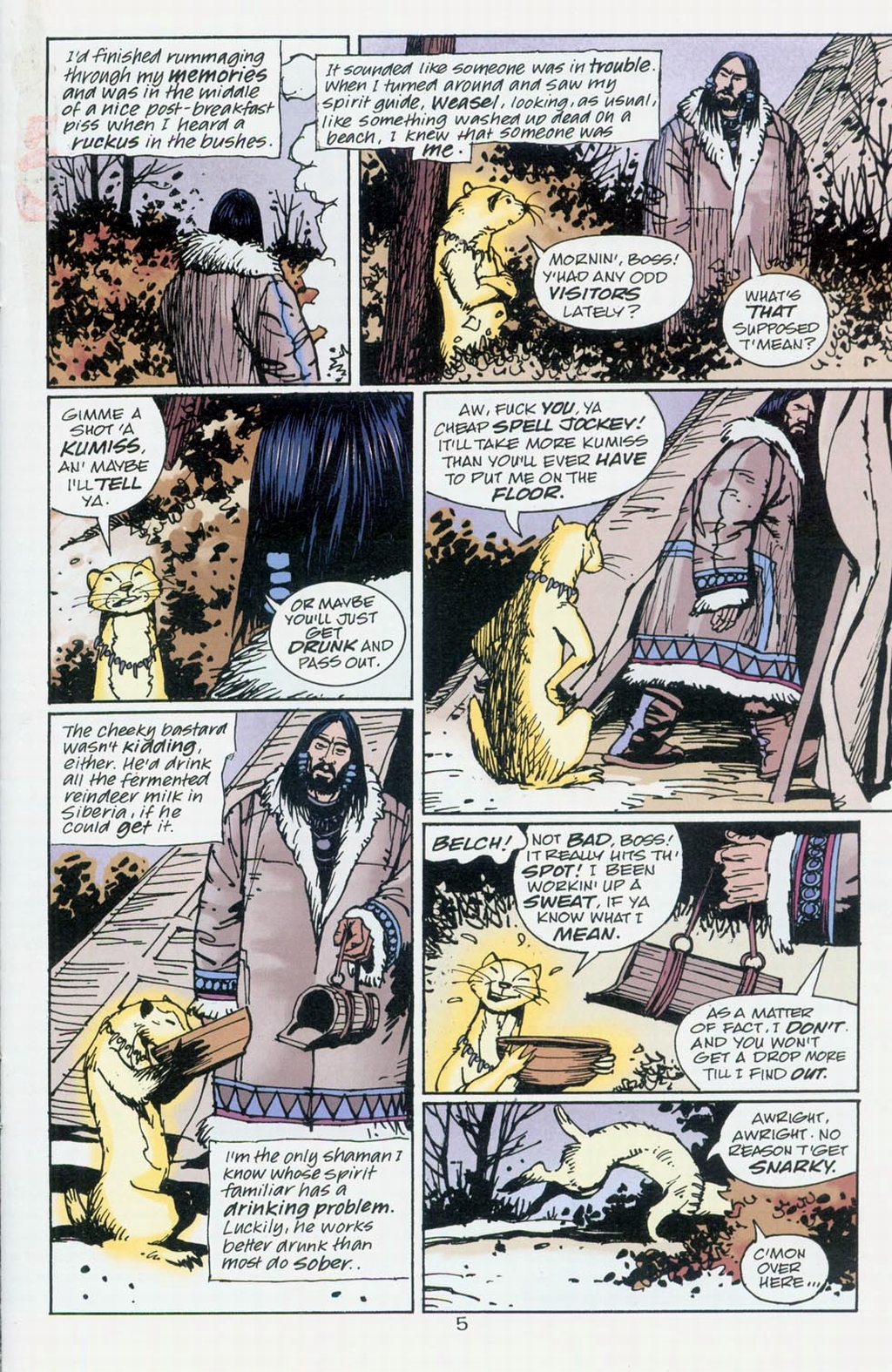 Read online Muktuk Wolfsbreath: Hard-Boiled Shaman comic -  Issue #1 - 5