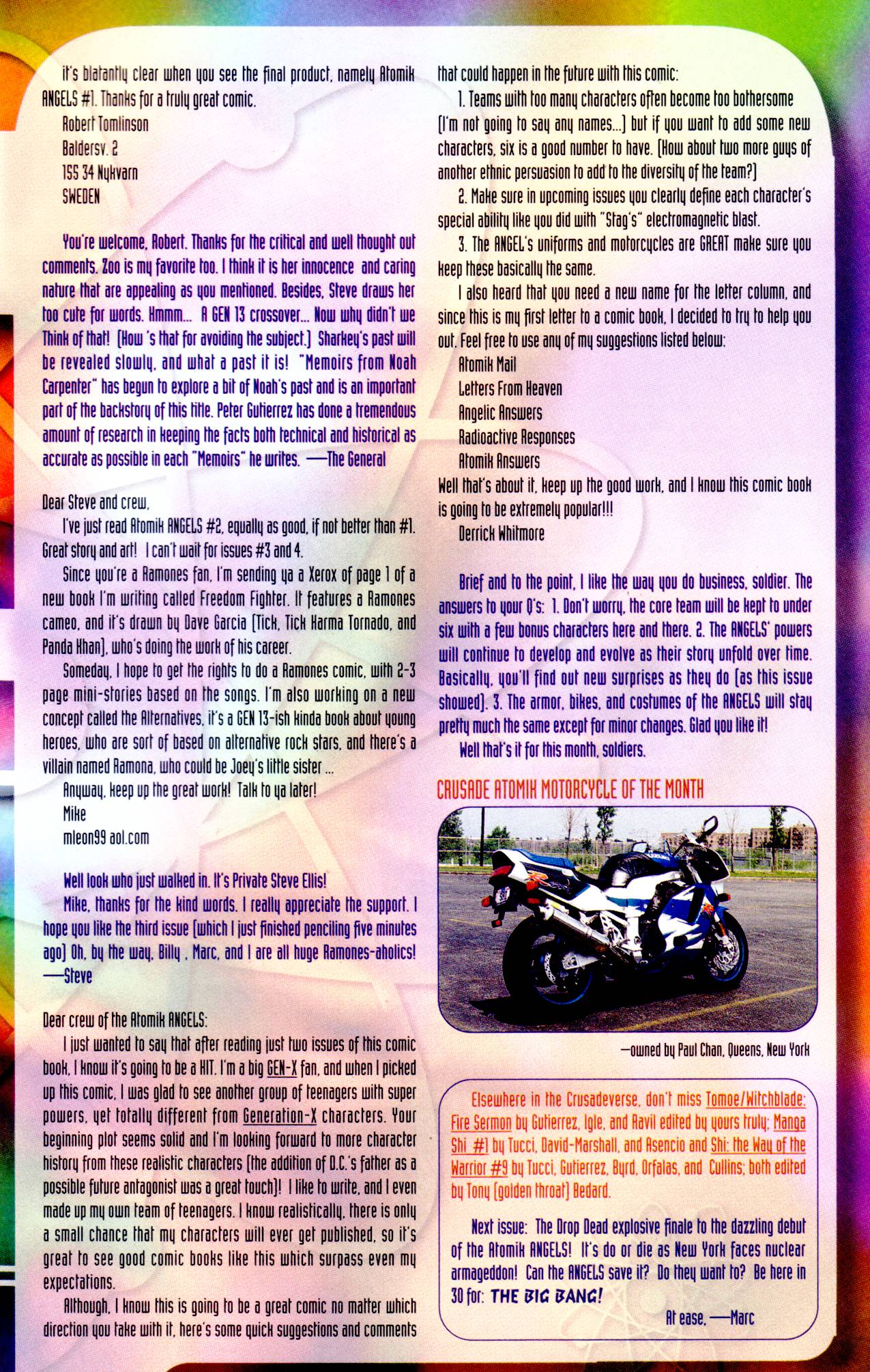 Read online Atomik Angels comic -  Issue #3 - 32