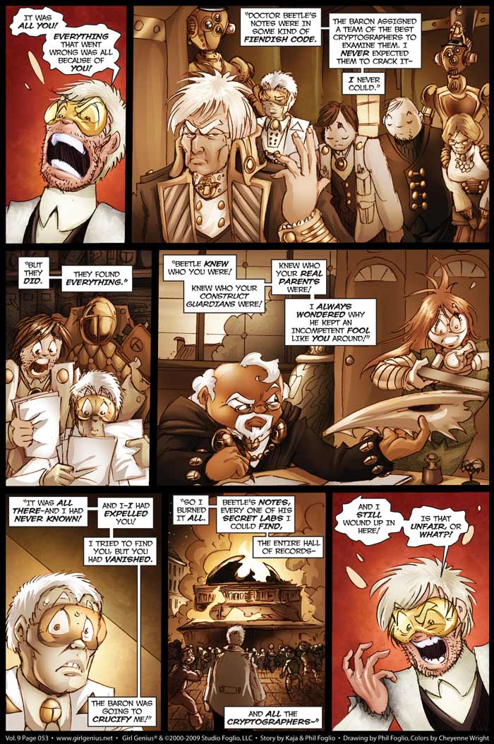 Read online Girl Genius (2002) comic -  Issue #9 - 54