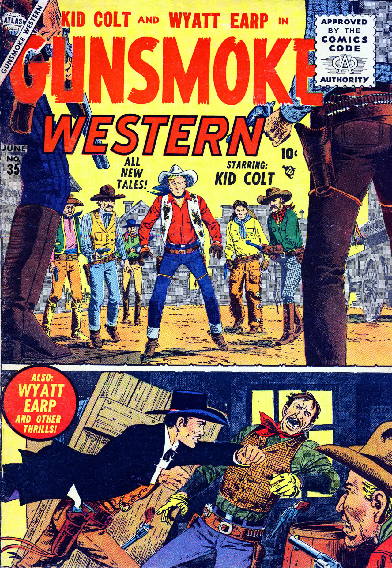 Read online Gunsmoke Western comic -  Issue #35 - 1