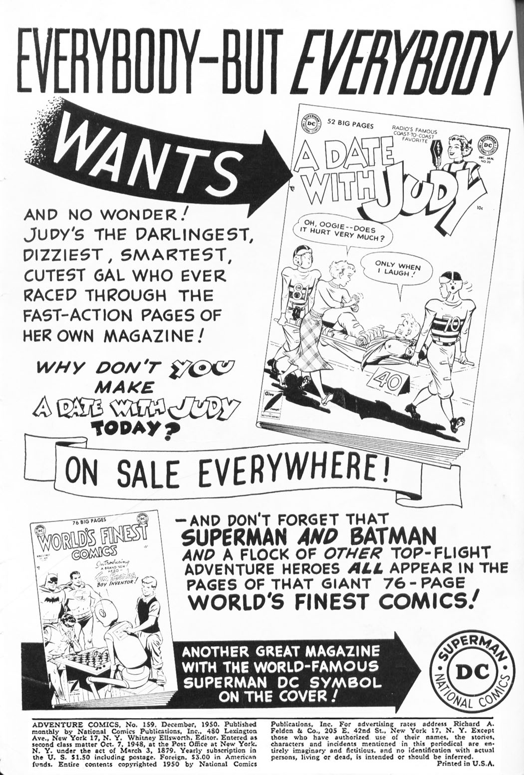 Read online Adventure Comics (1938) comic -  Issue #159 - 2