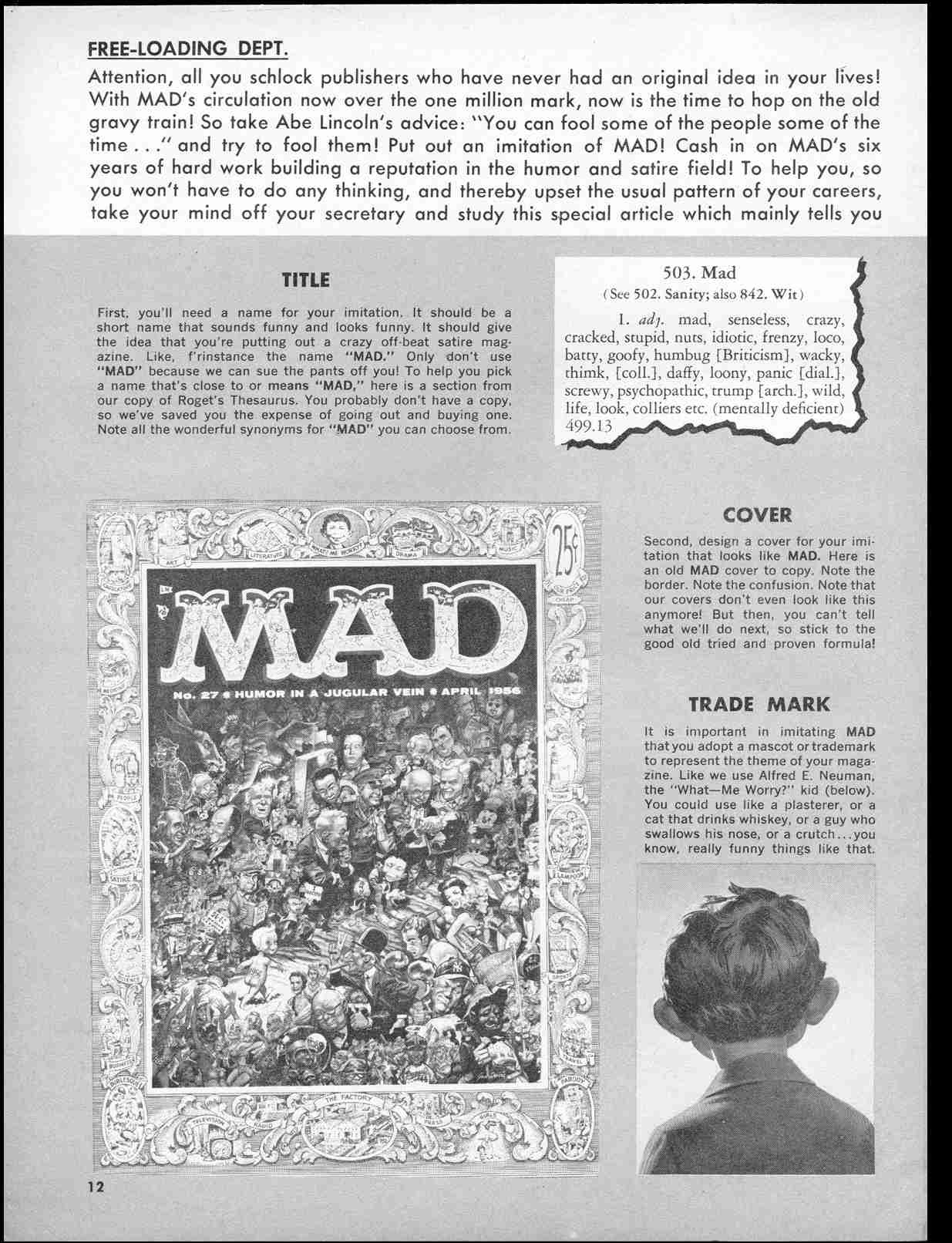 Read online MAD comic -  Issue #41 - 14