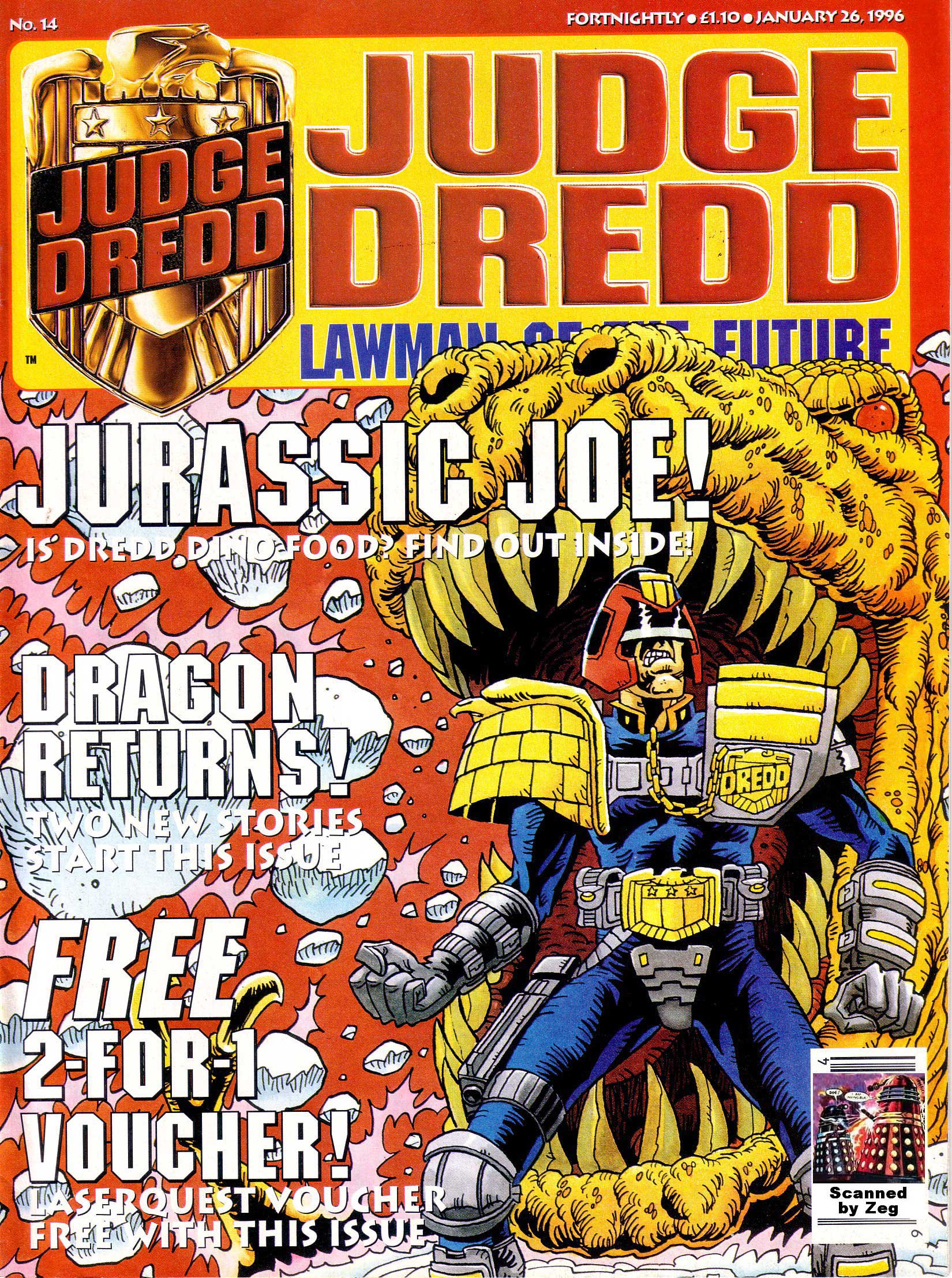 Read online Judge Dredd Lawman of the Future comic -  Issue #14 - 1