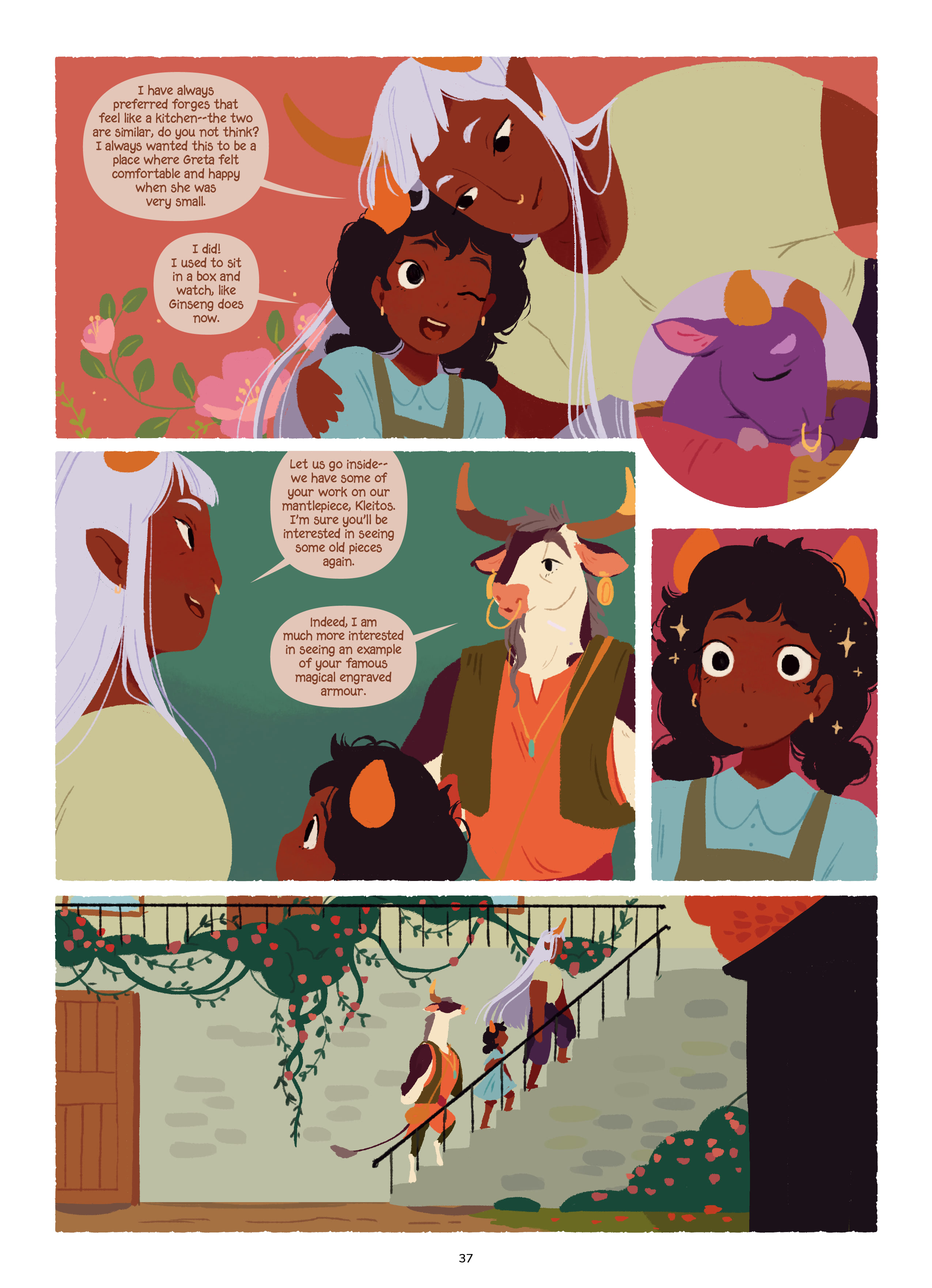 Read online The Tea Dragon Series comic -  Issue # The Tea Dragon Tapestry - 38