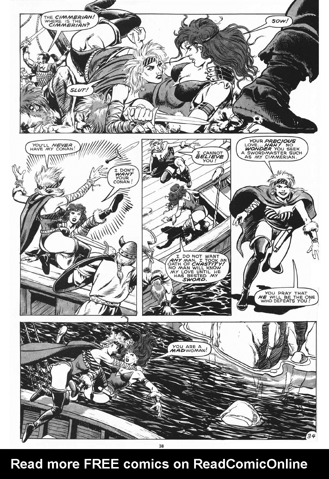 Read online The Savage Sword Of Conan comic -  Issue #170 - 40