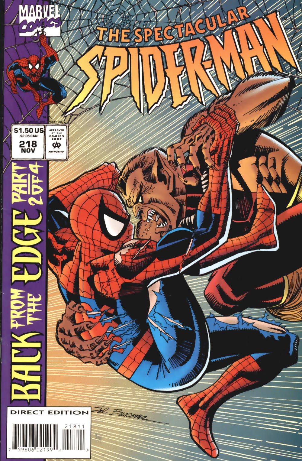 Read online The Spectacular Spider-Man (1976) comic -  Issue #218 - 1