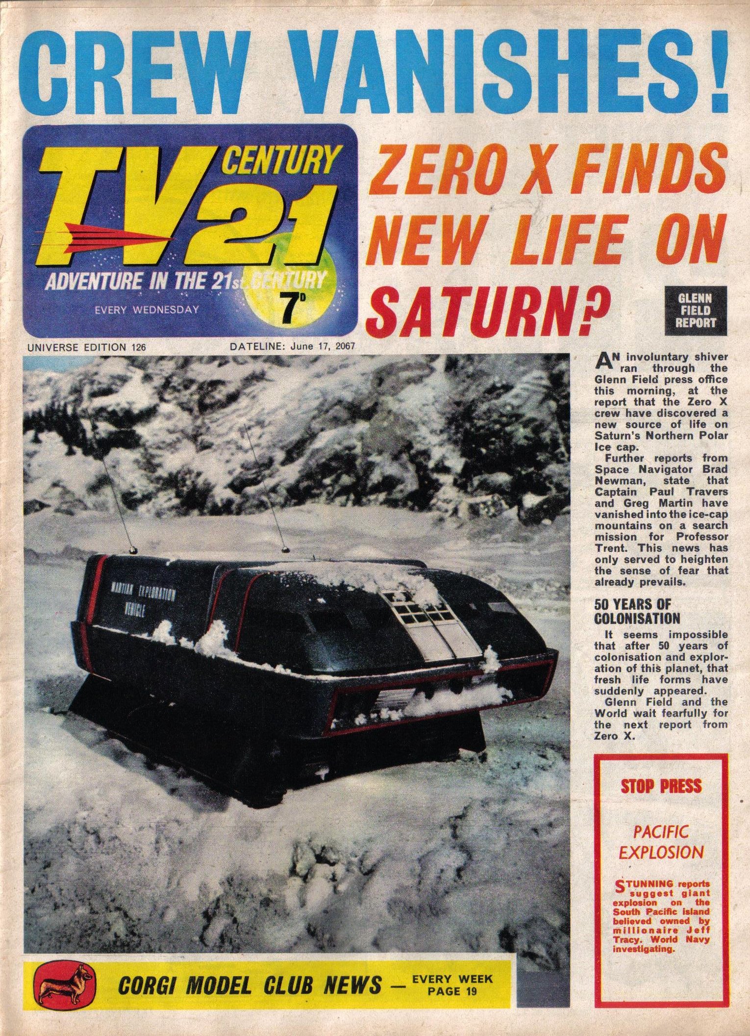 Read online TV Century 21 (TV 21) comic -  Issue #126 - 1