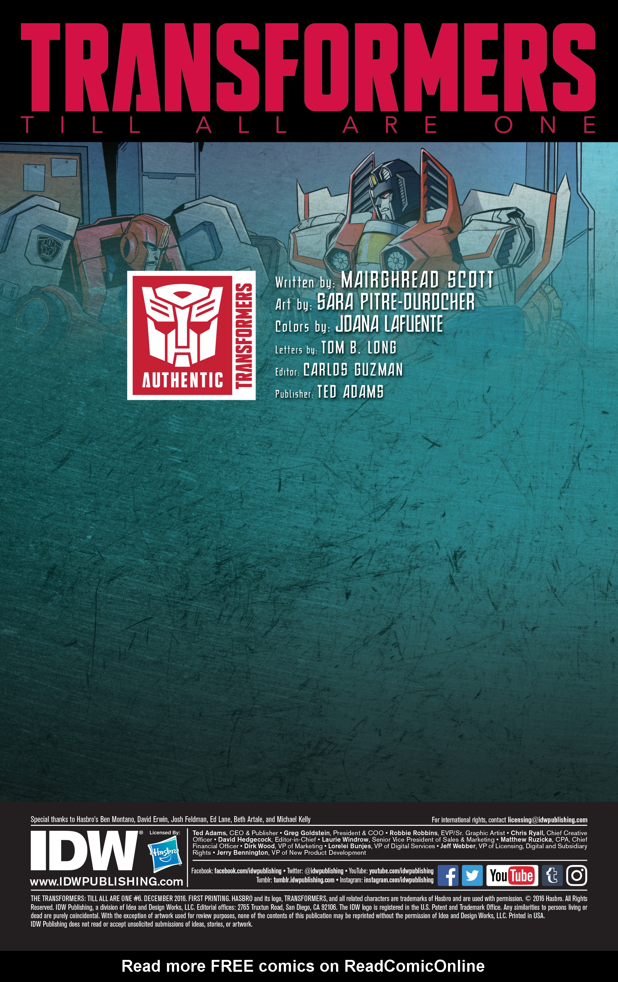 Read online Transformers: Till All Are One comic -  Issue #6 - 2