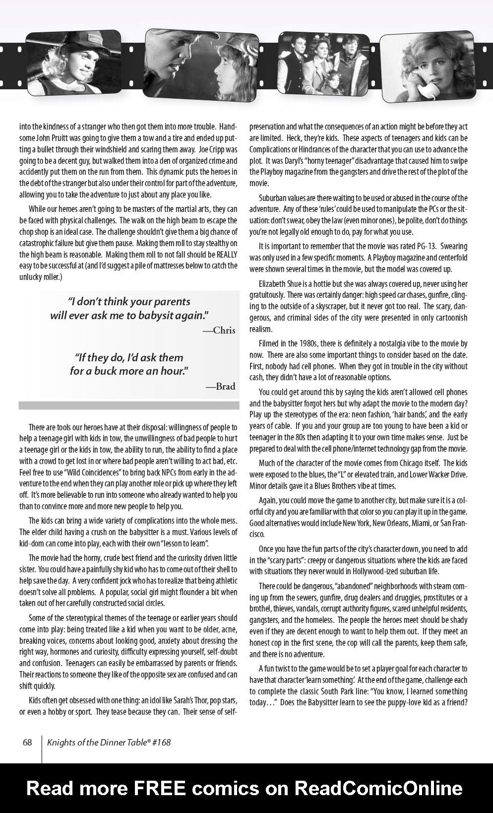 Read online Knights of the Dinner Table comic -  Issue #168 - 70