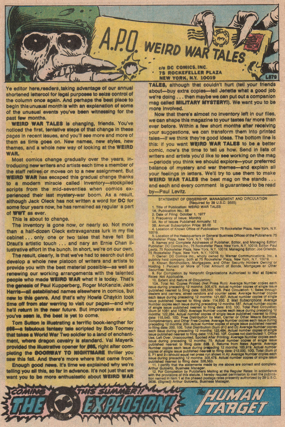 Read online Weird War Tales (1971) comic -  Issue #63 - 32