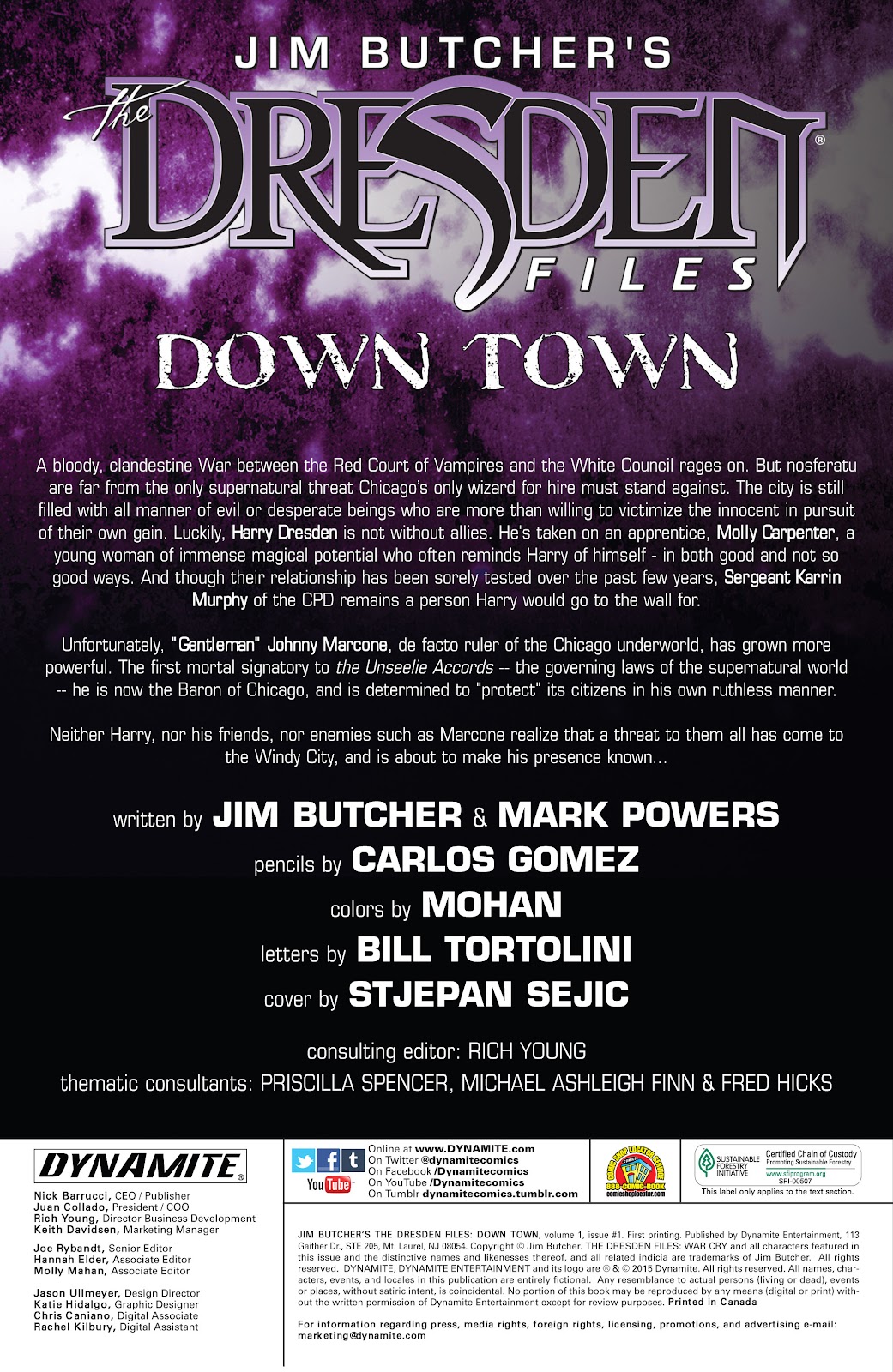 Jim Butcher's The Dresden Files: Down Town issue 1 - Page 2