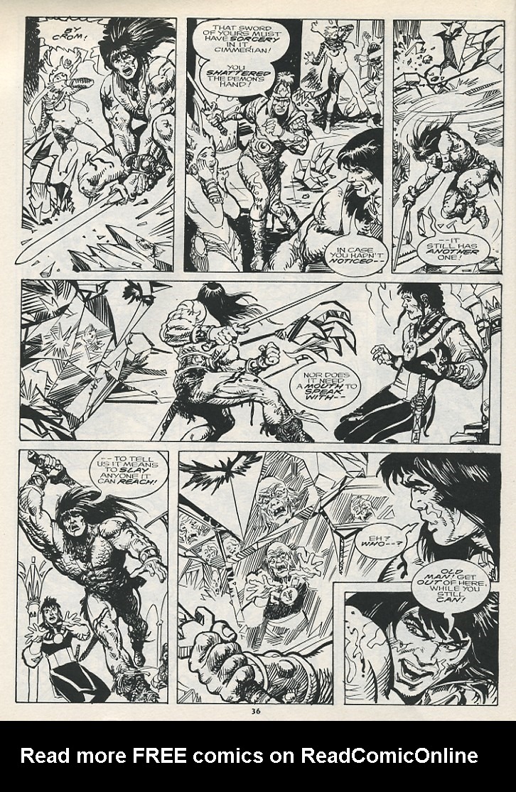 Read online The Savage Sword Of Conan comic -  Issue #217 - 38