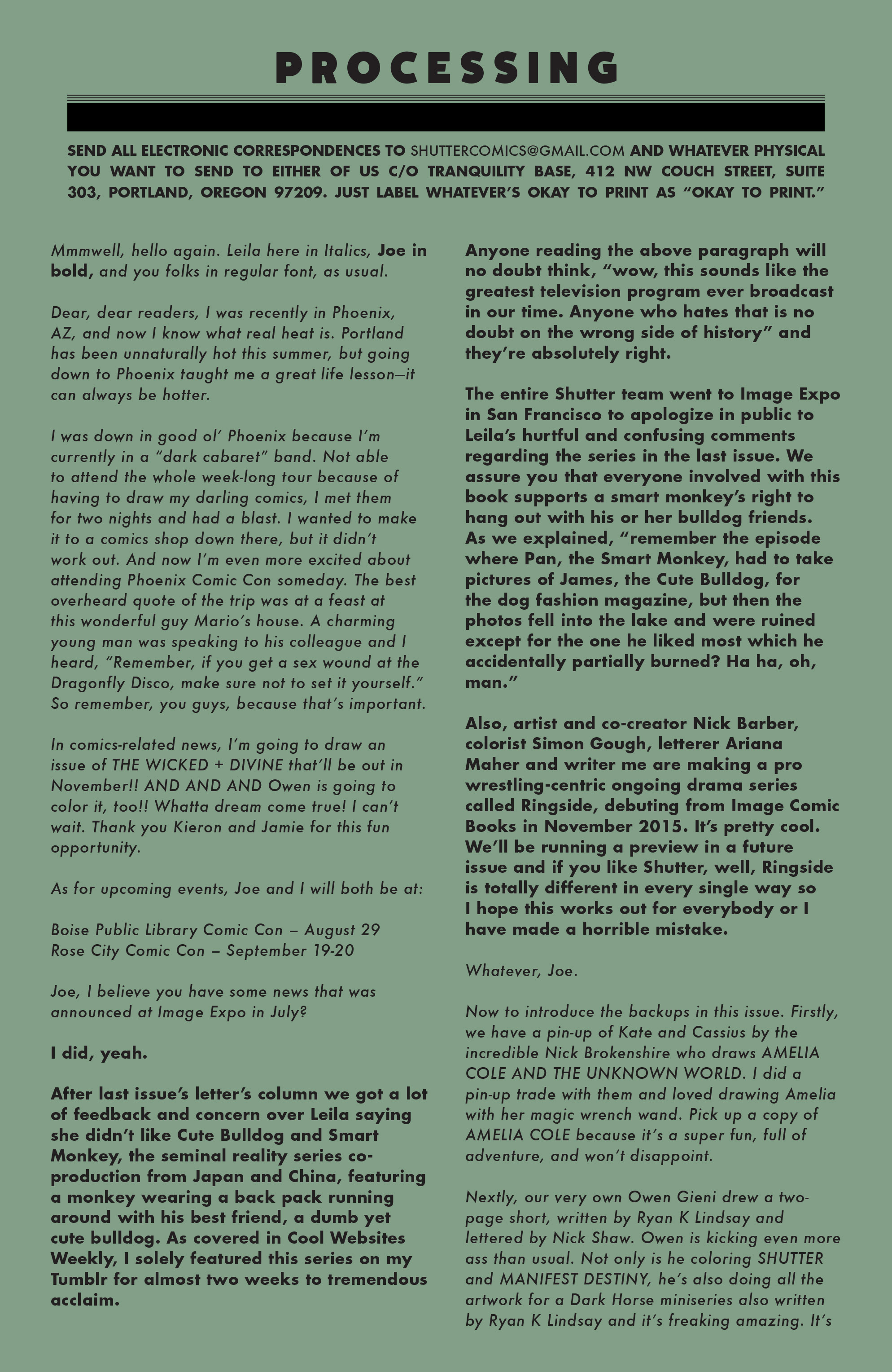 Read online Shutter comic -  Issue #14 - 21