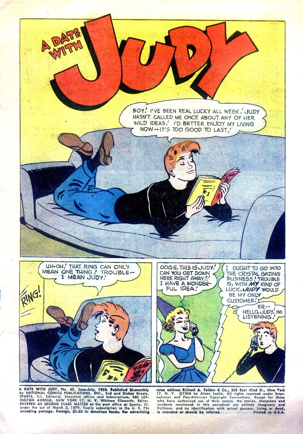 Read online A Date with Judy comic -  Issue #65 - 3
