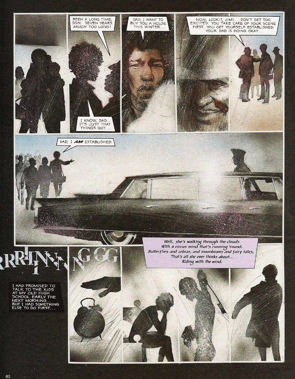 Read online Voodoo Child - The Illustrated Legend of Jimi Hendrix comic -  Issue # TPB - 85