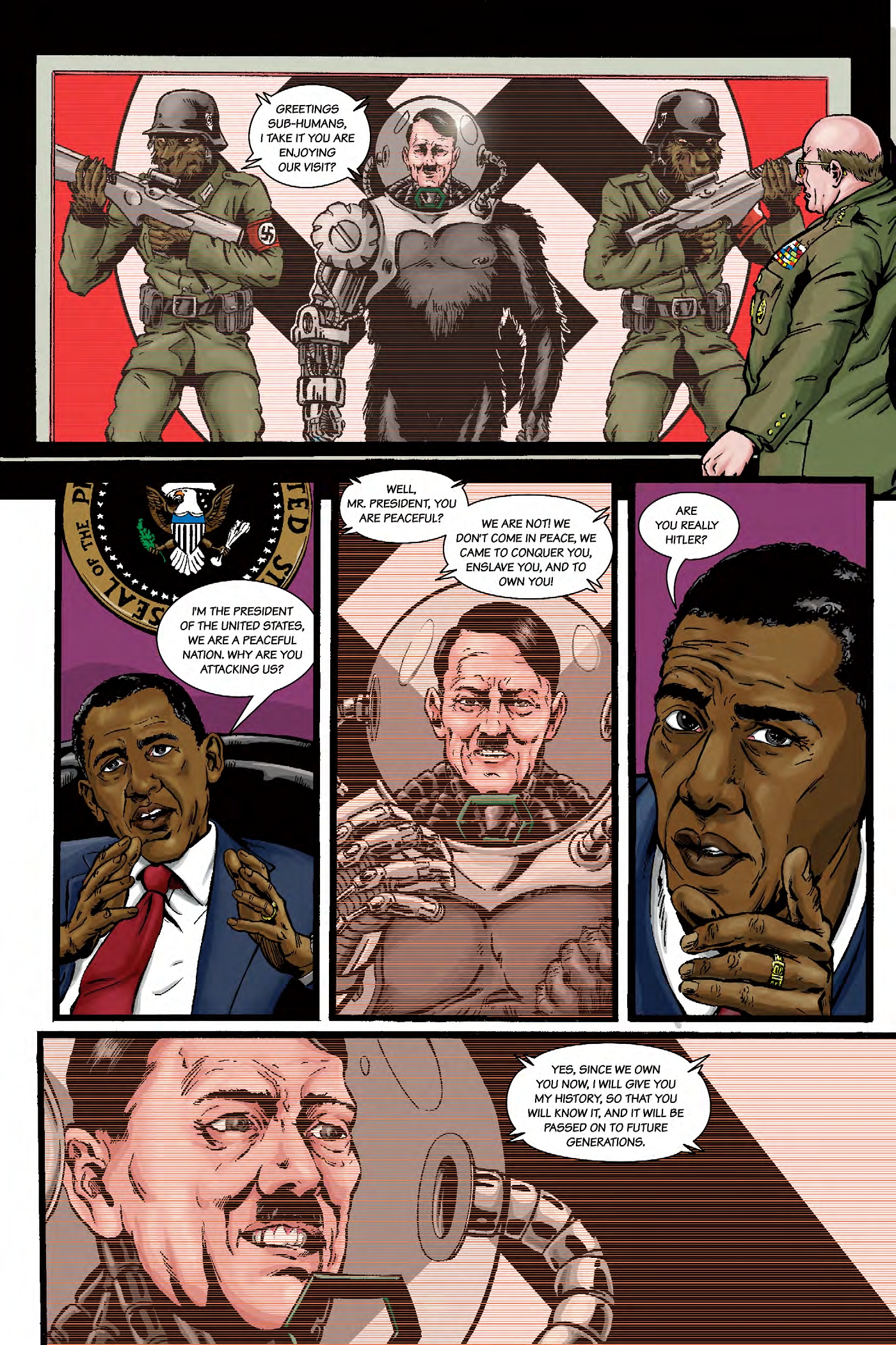 Read online Nazi Werewolves from Outer Space comic -  Issue #4 - 13