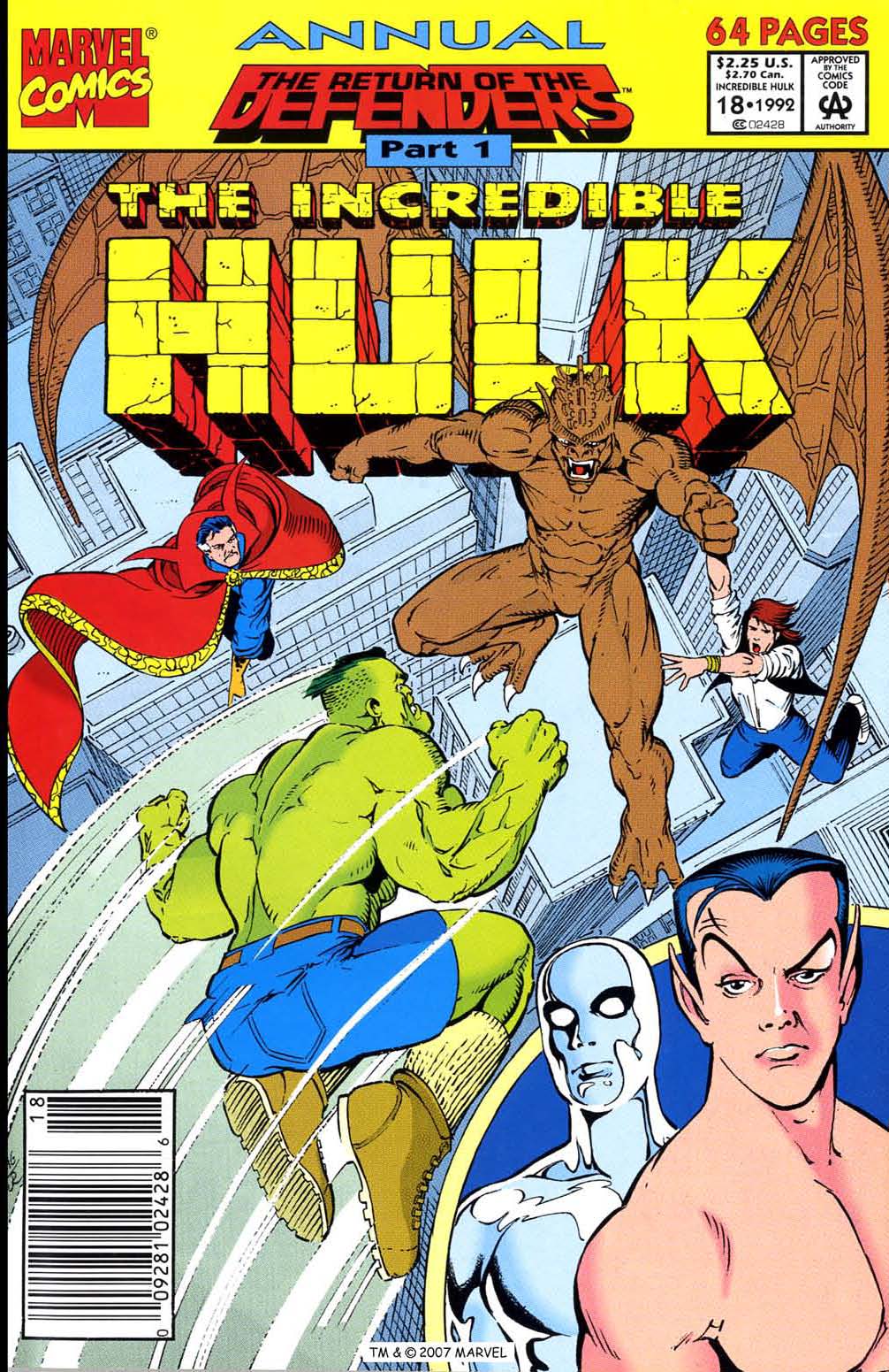 Read online The Incredible Hulk Annual comic -  Issue #18 - 1