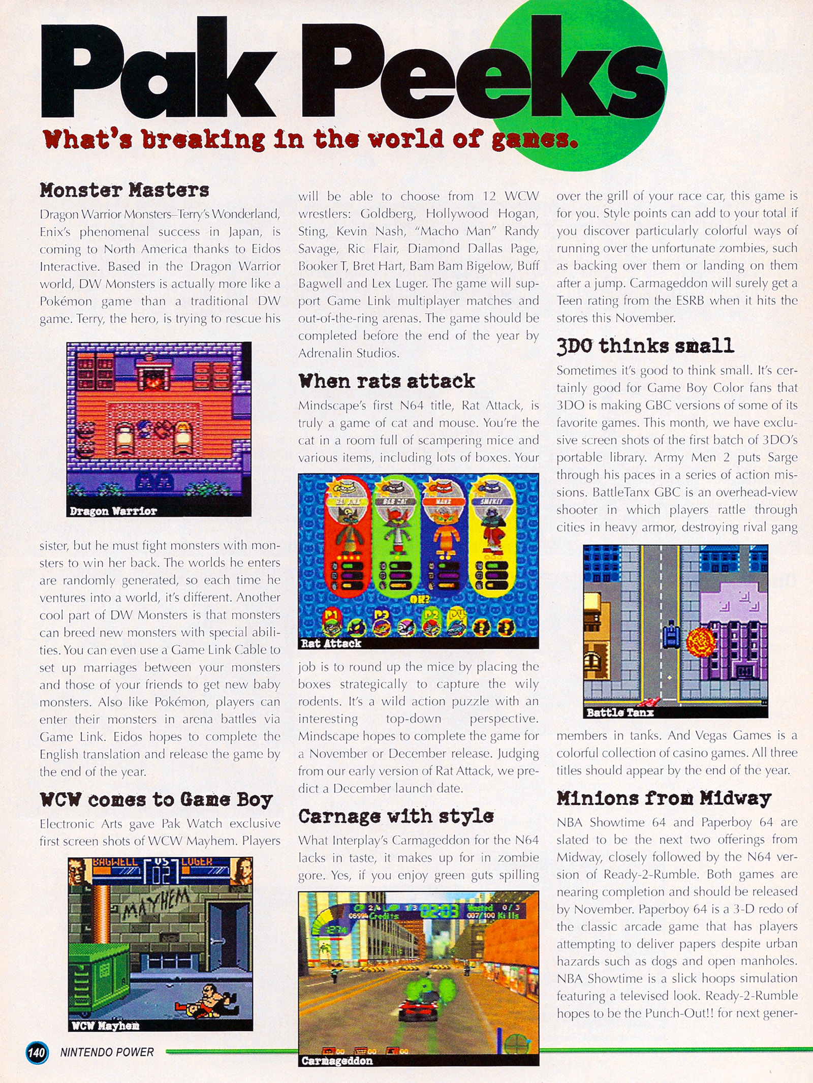 Read online Nintendo Power comic -  Issue #125 - 167