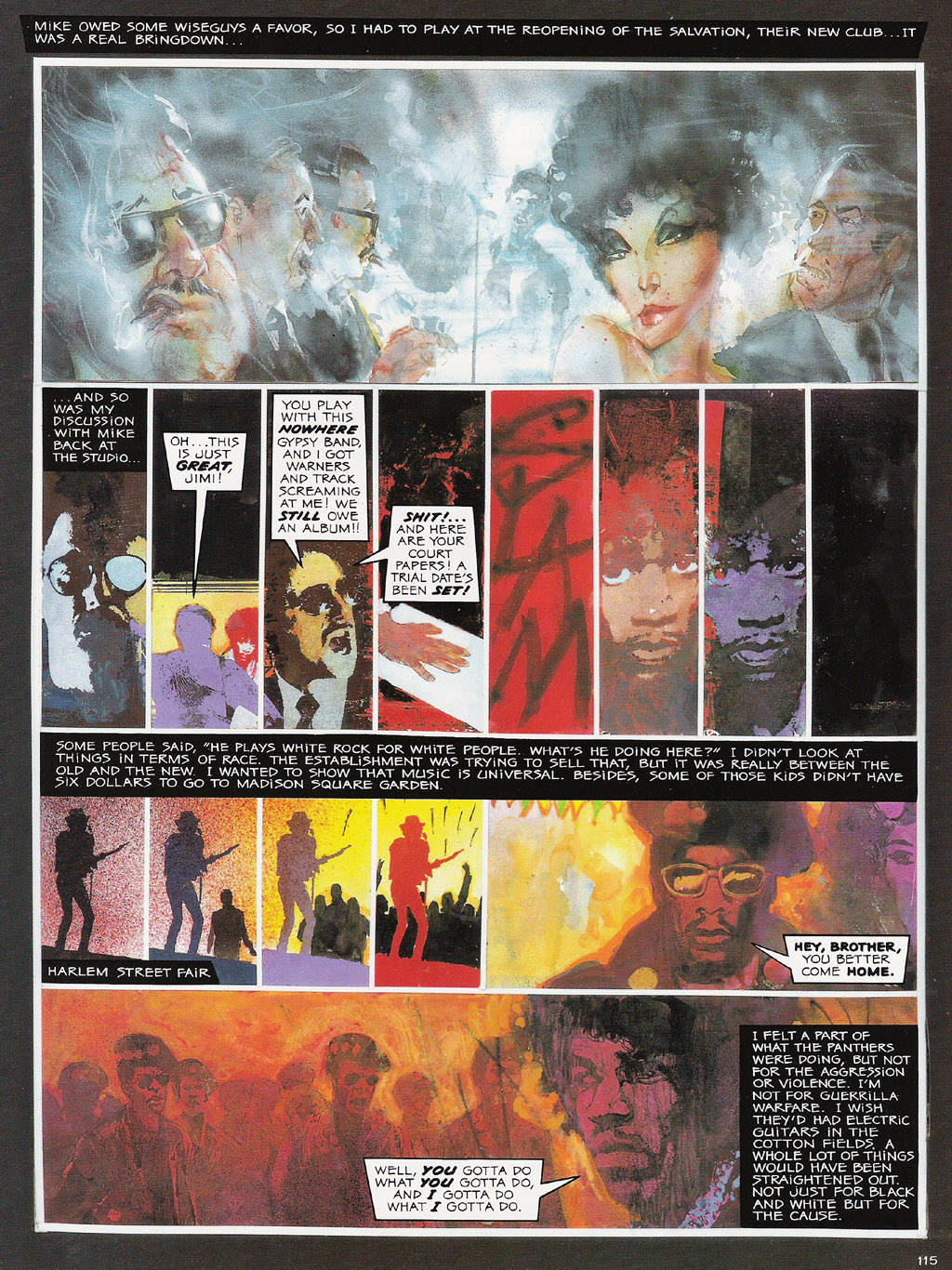 Read online Voodoo Child - The Illustrated Legend of Jimi Hendrix comic -  Issue # TPB - 118