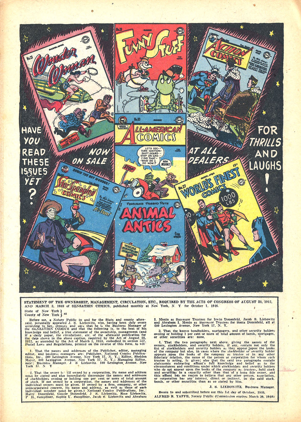 Read online Sensation (Mystery) Comics comic -  Issue #63 - 38