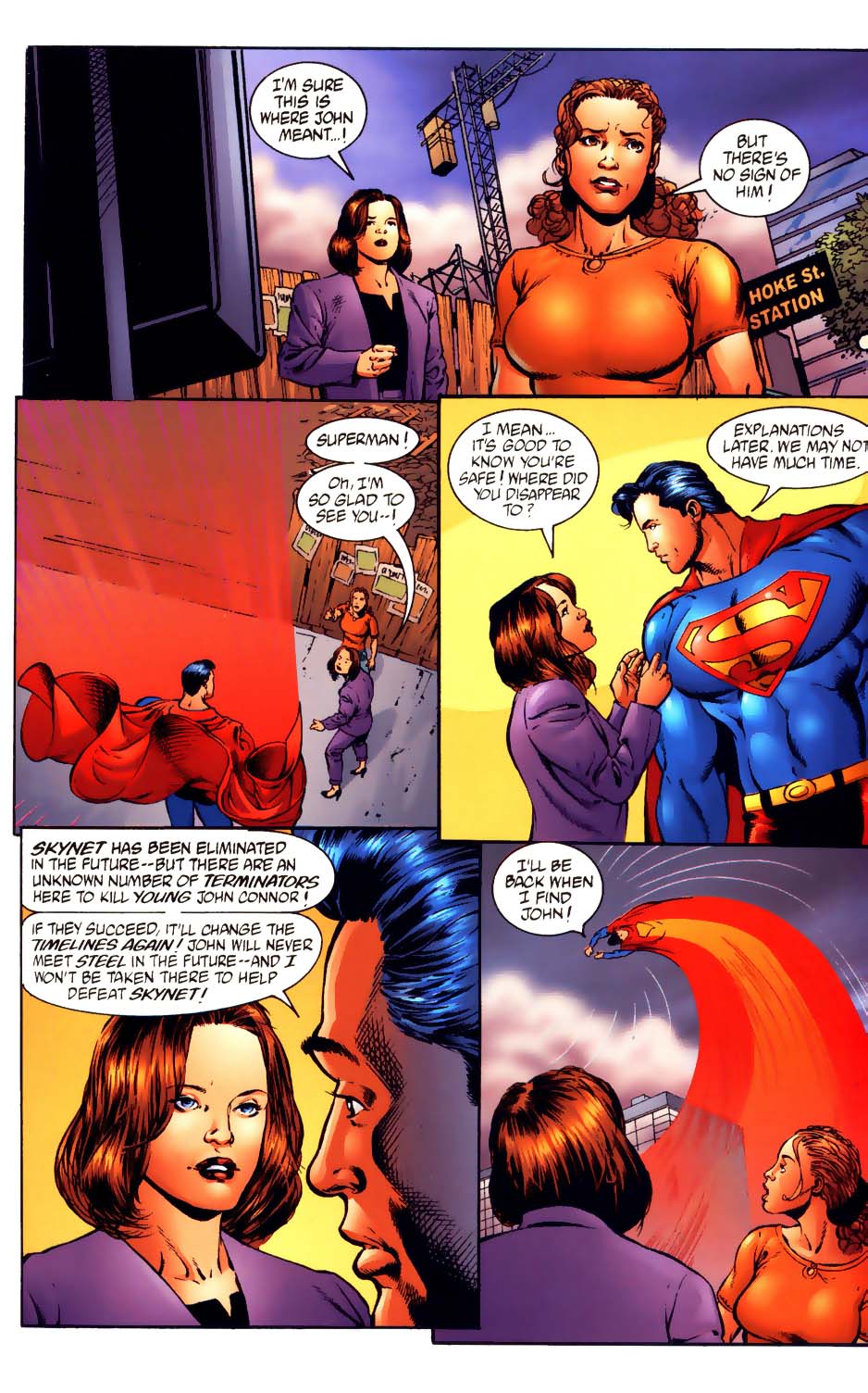 Read online Superman vs. The Terminator: Death to the Future comic -  Issue #4 - 10