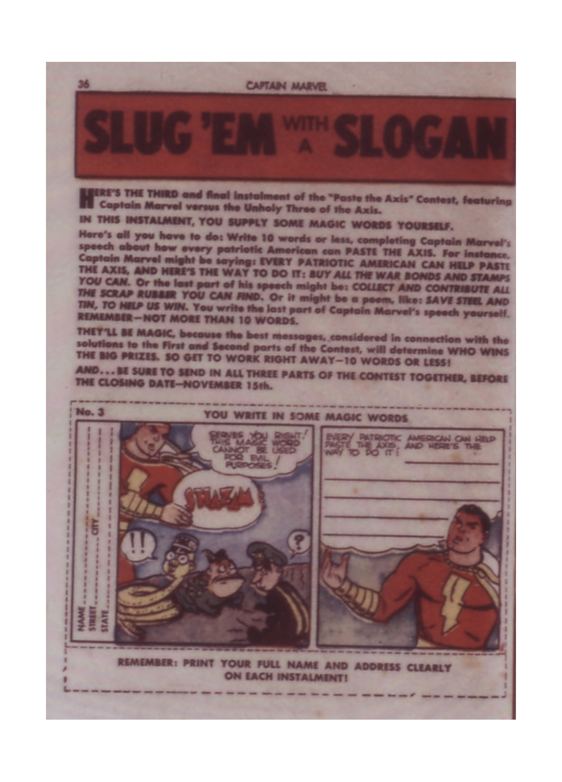 Read online Captain Marvel Adventures comic -  Issue #17 - 36