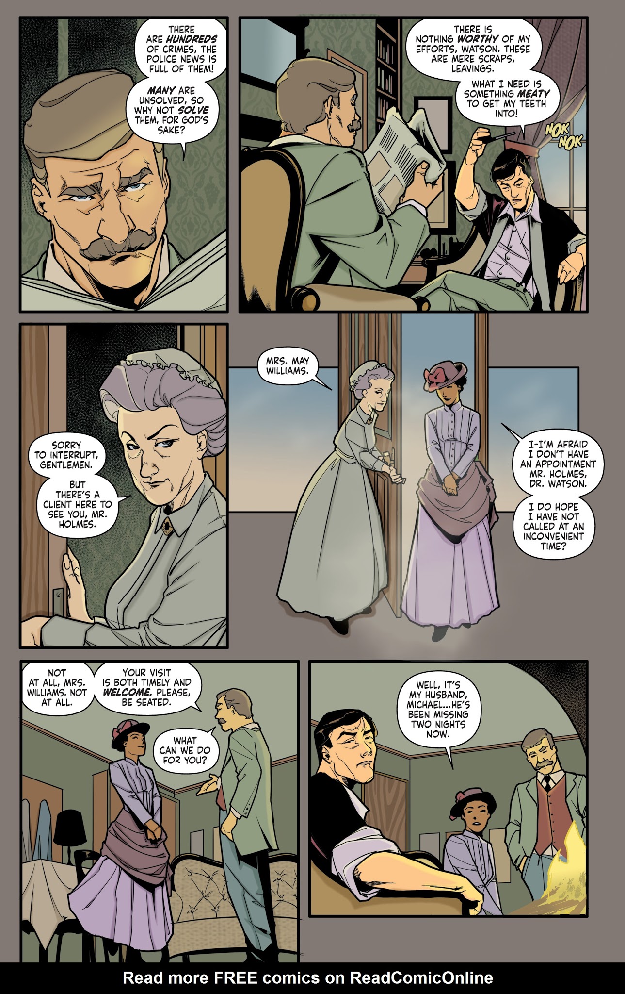 Read online Sherlock Holmes: The Vanishing Man comic -  Issue #1 - 10