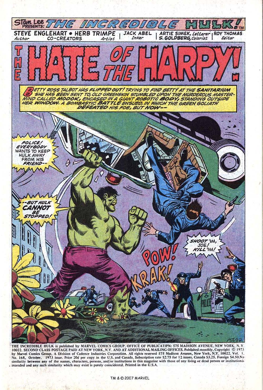 Read online The Incredible Hulk (1968) comic -  Issue #168 - 3