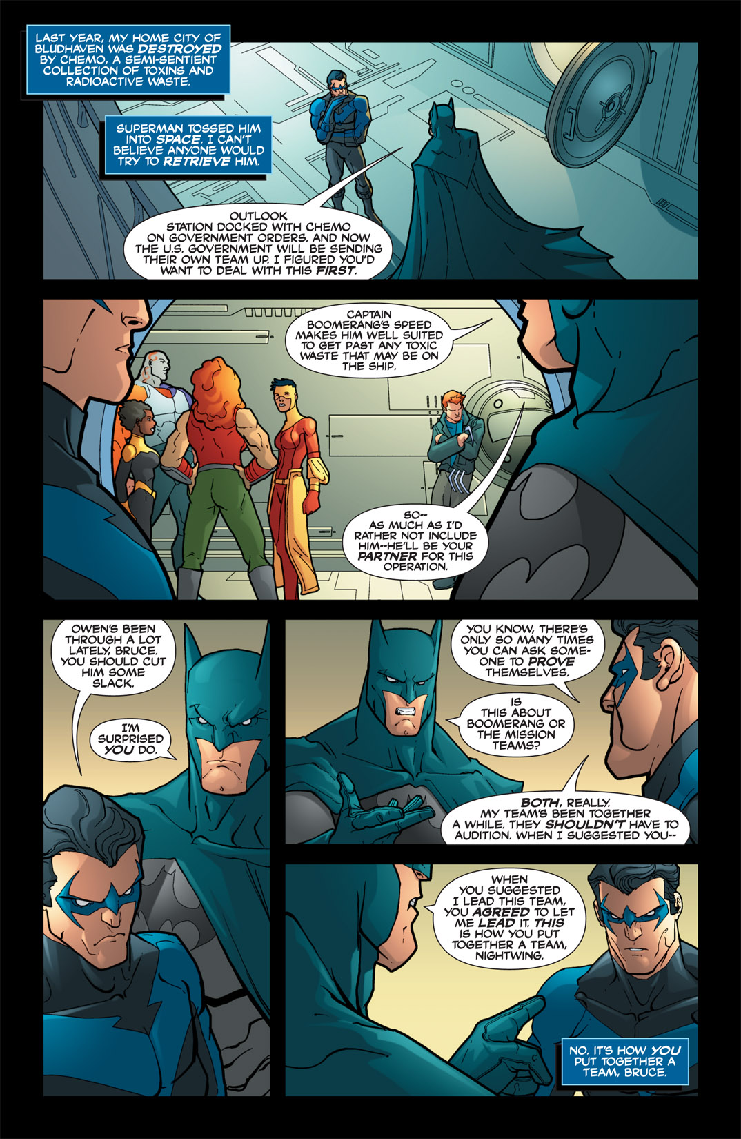 Read online Outsiders: Five of a Kind comic -  Issue # Issue Nightwing-Boomerang - 4