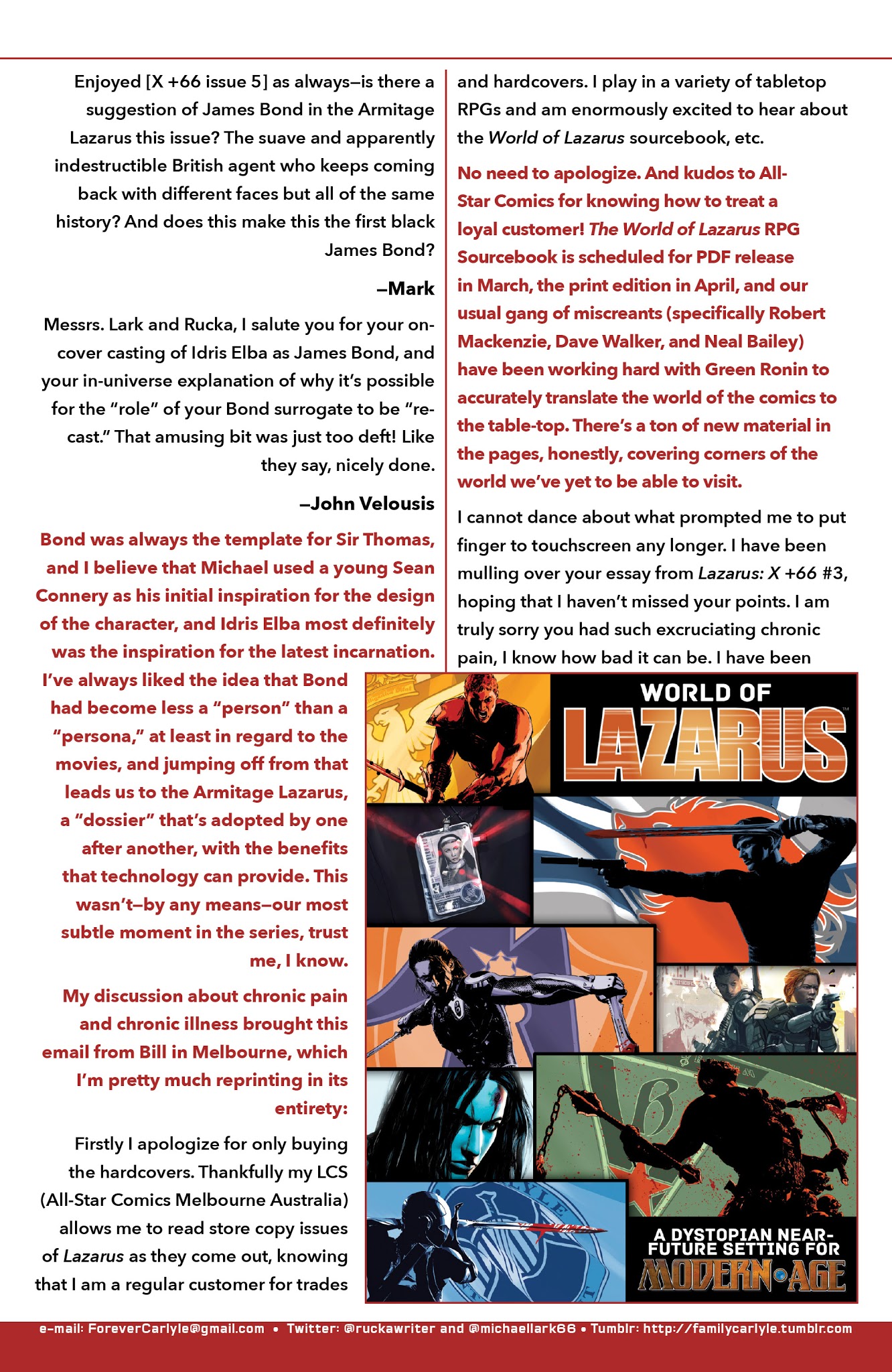 Read online Lazarus: X  66 comic -  Issue #6 - 29