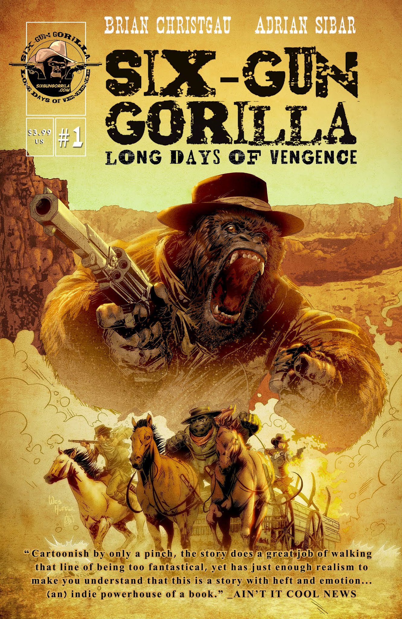 Read online Six-Gun Gorilla: Long Days of Vengeance comic -  Issue #1 - 1