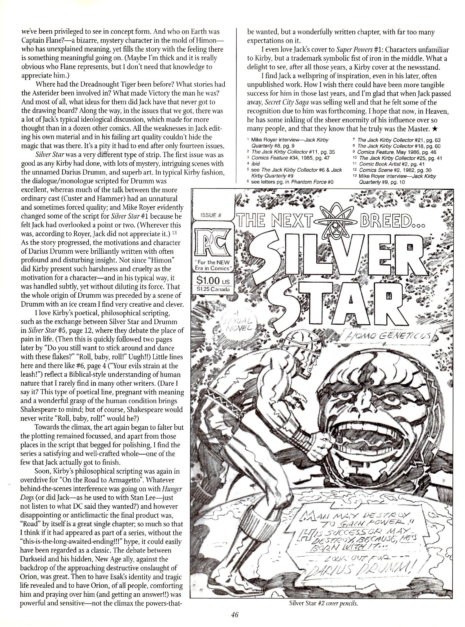 Read online The Jack Kirby Collector comic -  Issue #30 - 44