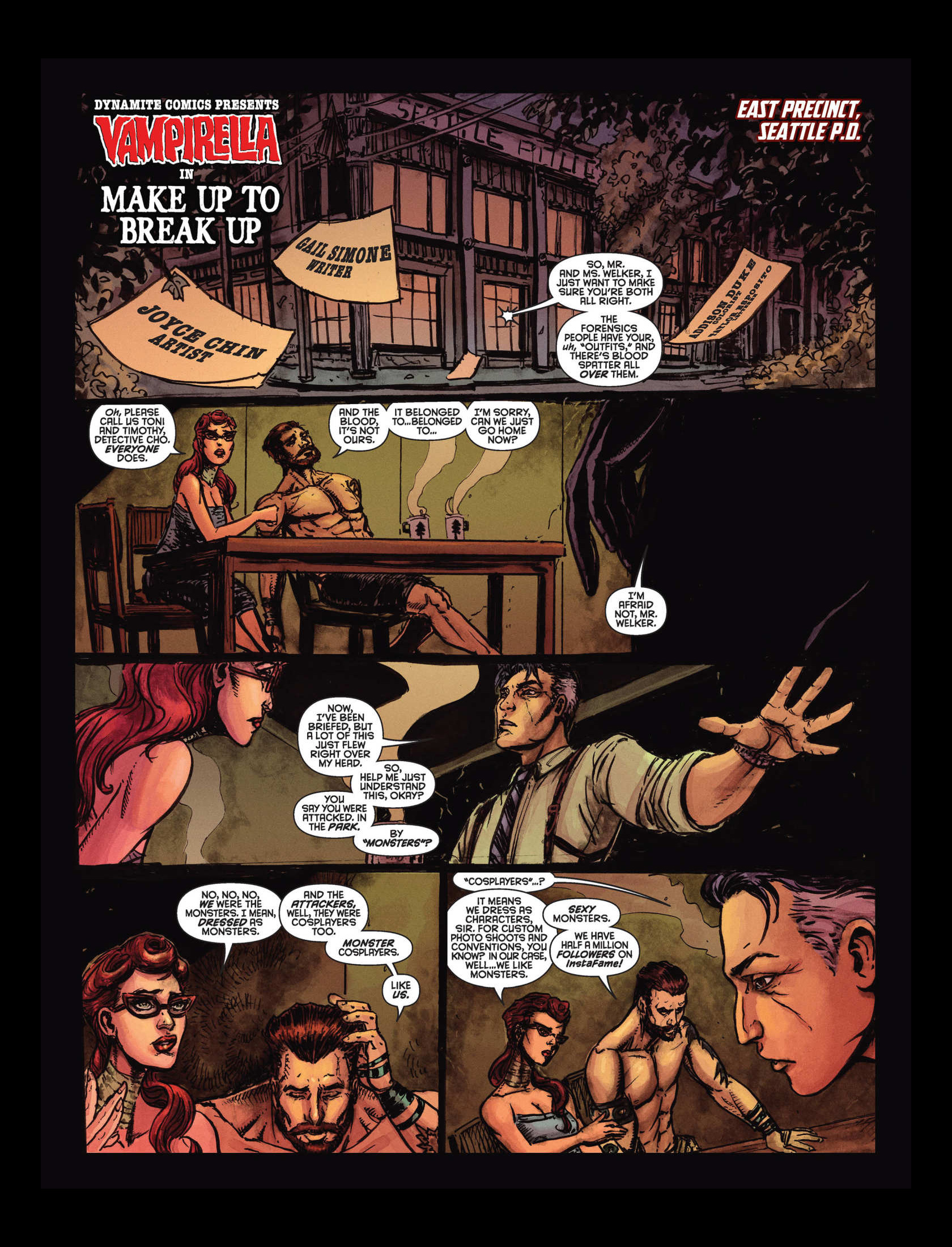 Read online Vampirella in Make Up to Break Up comic -  Issue # Full - 1