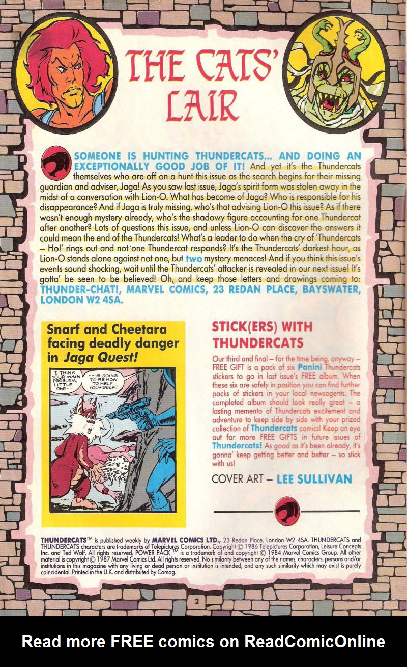 Read online ThunderCats (1987) comic -  Issue #3 - 2