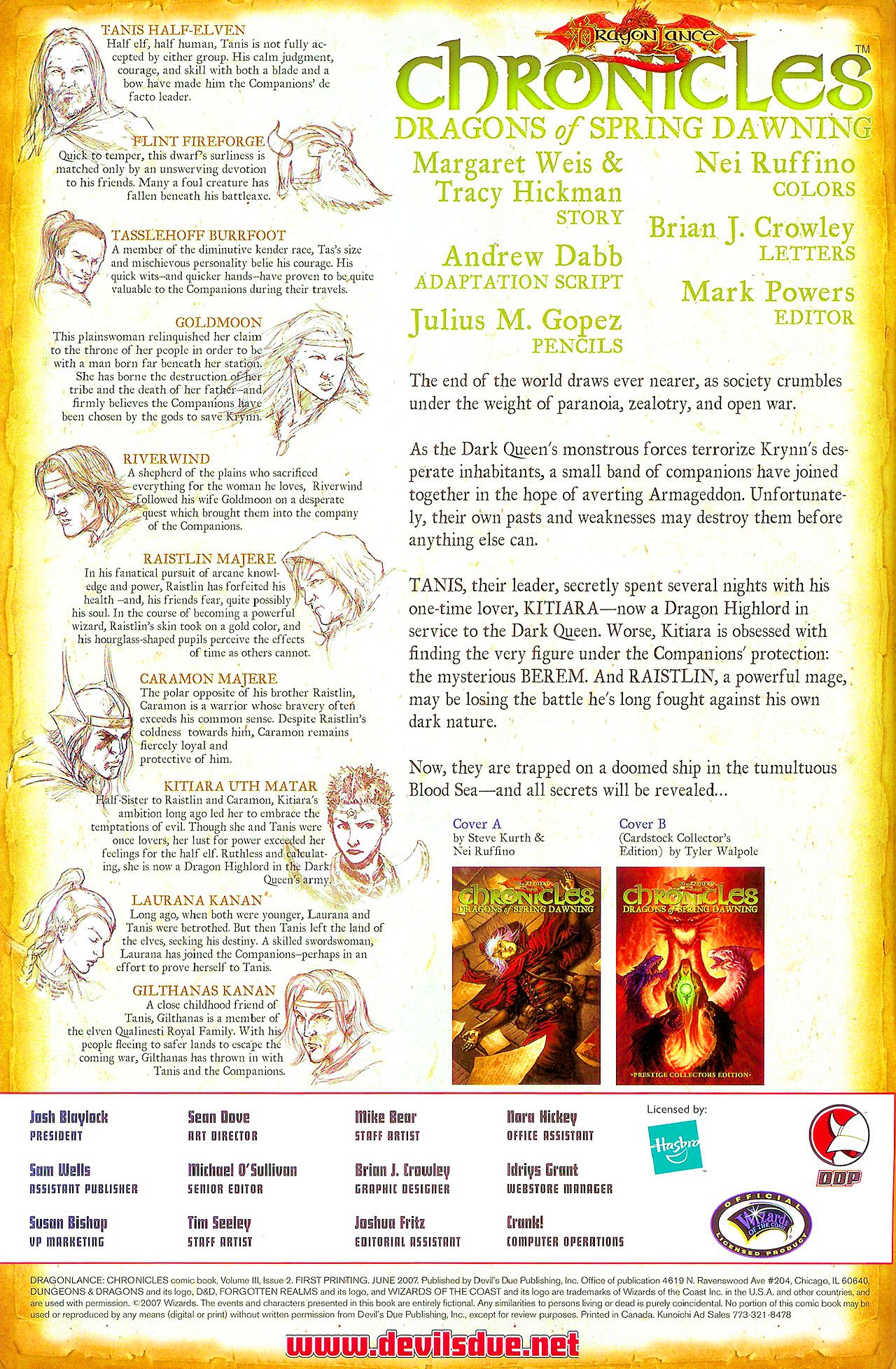 Read online Dragonlance Chronicles (2007) comic -  Issue #2 - 3