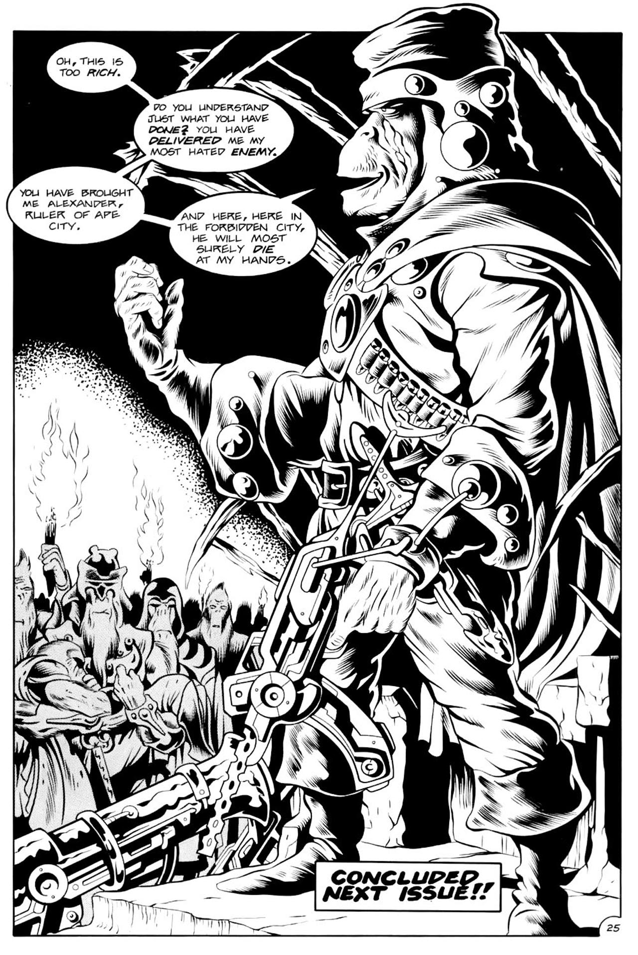 Read online Planet of the Apes (1990) comic -  Issue #10 - 31